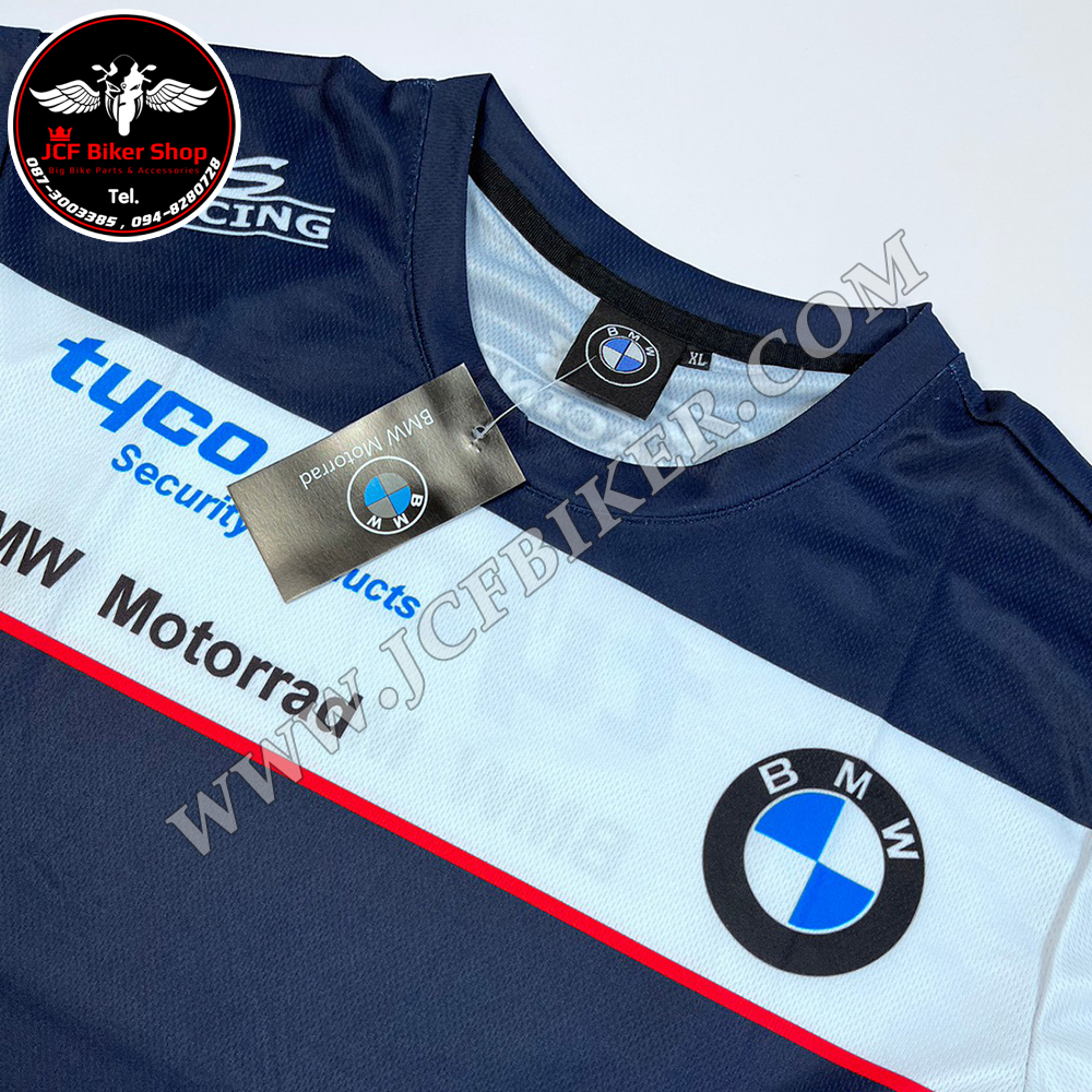 เสื้อยืดแขนสั้น BMW T-914 ผ้าแห้งเร็ว เนื้อผ้าไมโคไฟเบอร์ มีประสิทธิภาพในการซับเหงื่อสูง แห้งเร็ว