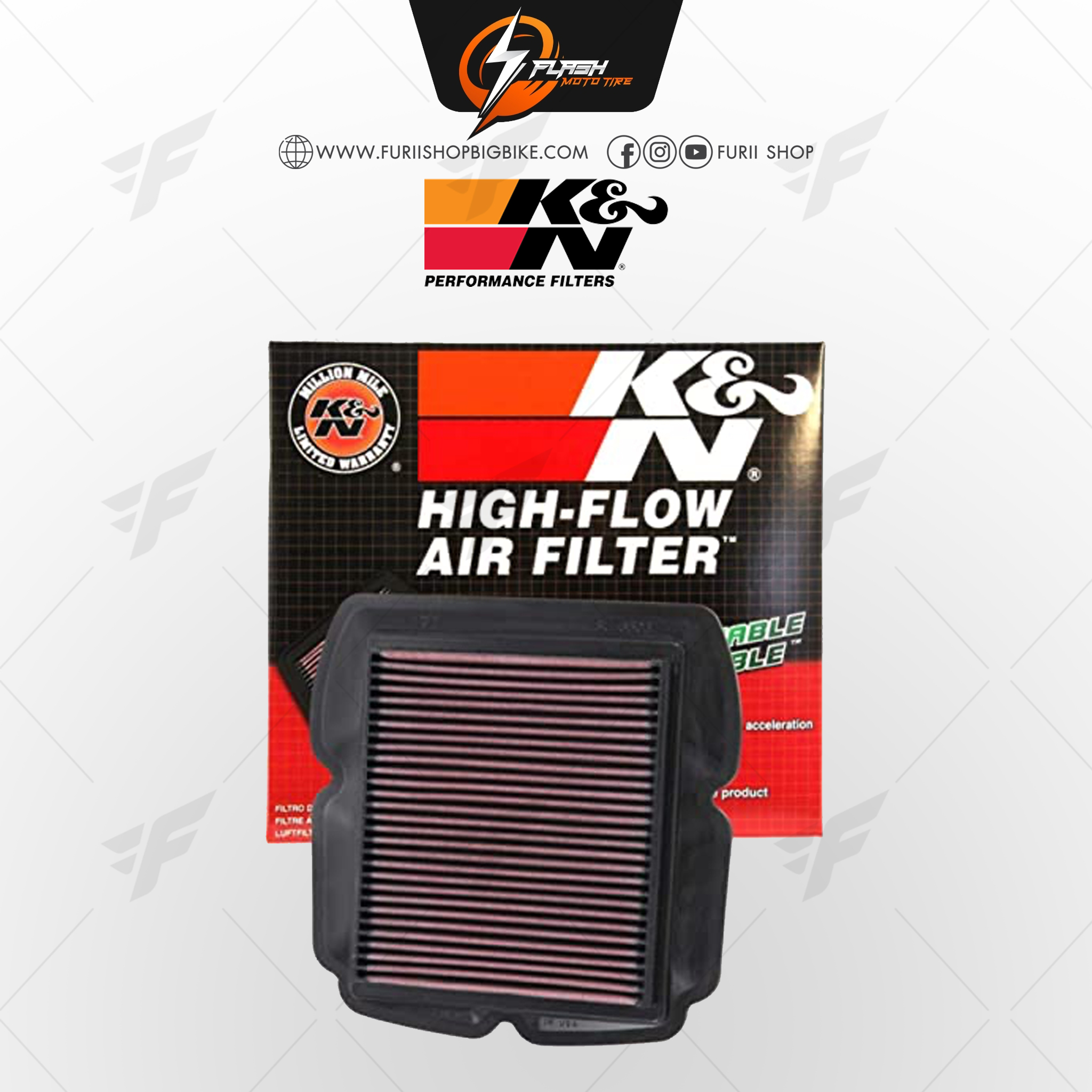 กรองอากาศ K&N สำหรับ SUZUKI