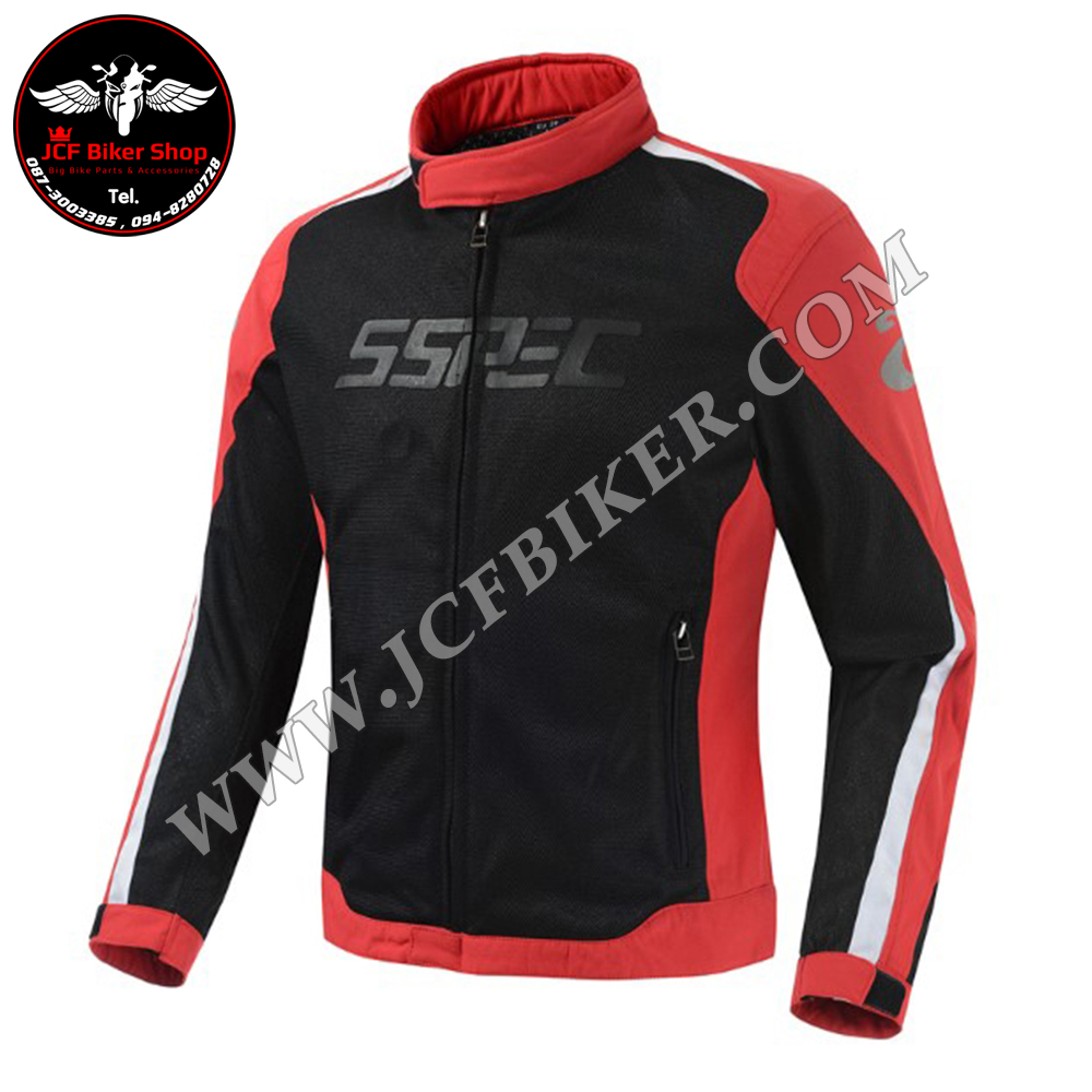 เสื้อการ์ด เสื้อการ์ดมอเตอร์ไซค์ SSPEC SCJ-6002 B2 ผ้าตาข่ายโพลีเอสเตอร์ระบายอากาศ สวมใส่สบาย