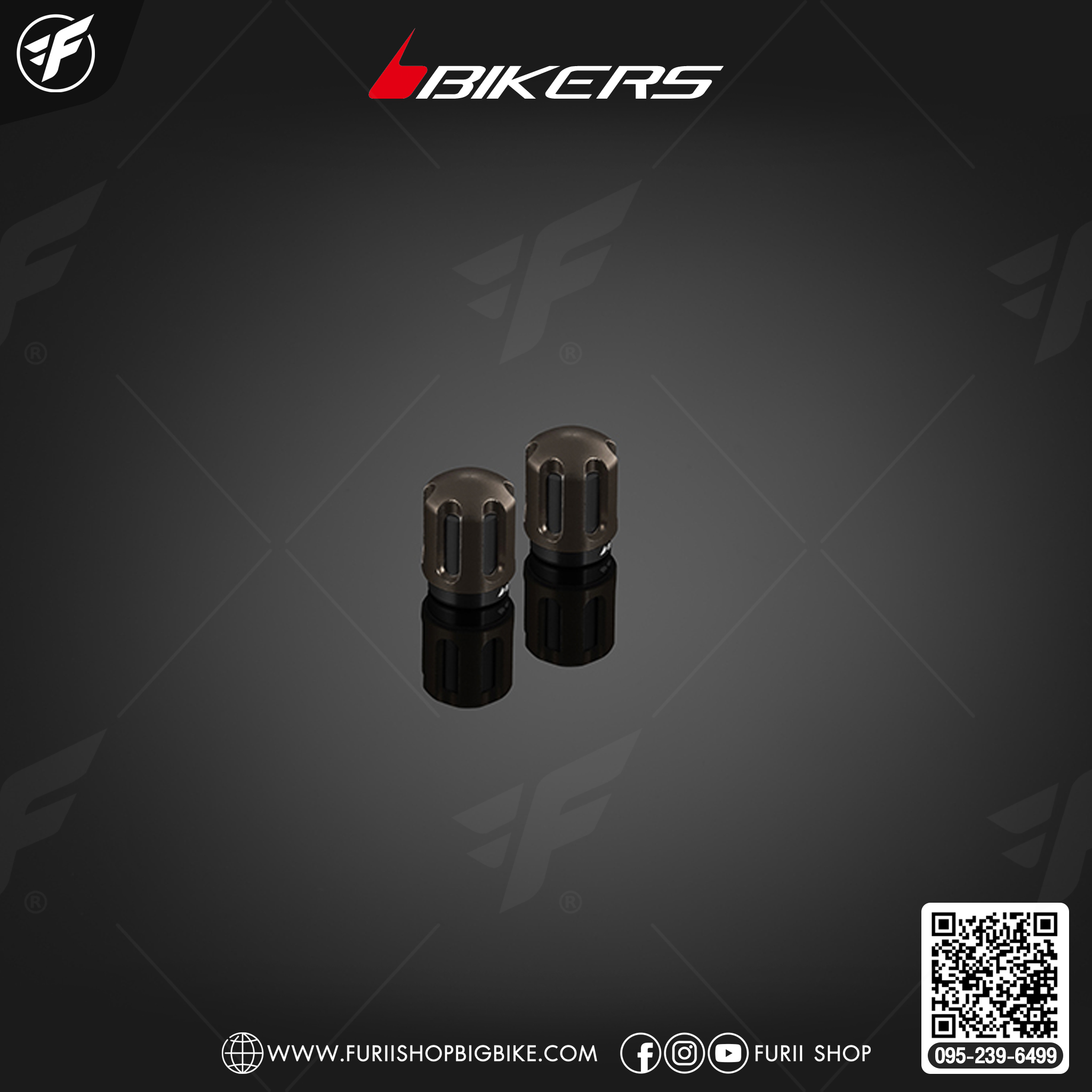 Bikers จุกลมอลูมิเนียม รุ่นพรีเมียม for Malaguti Madison150