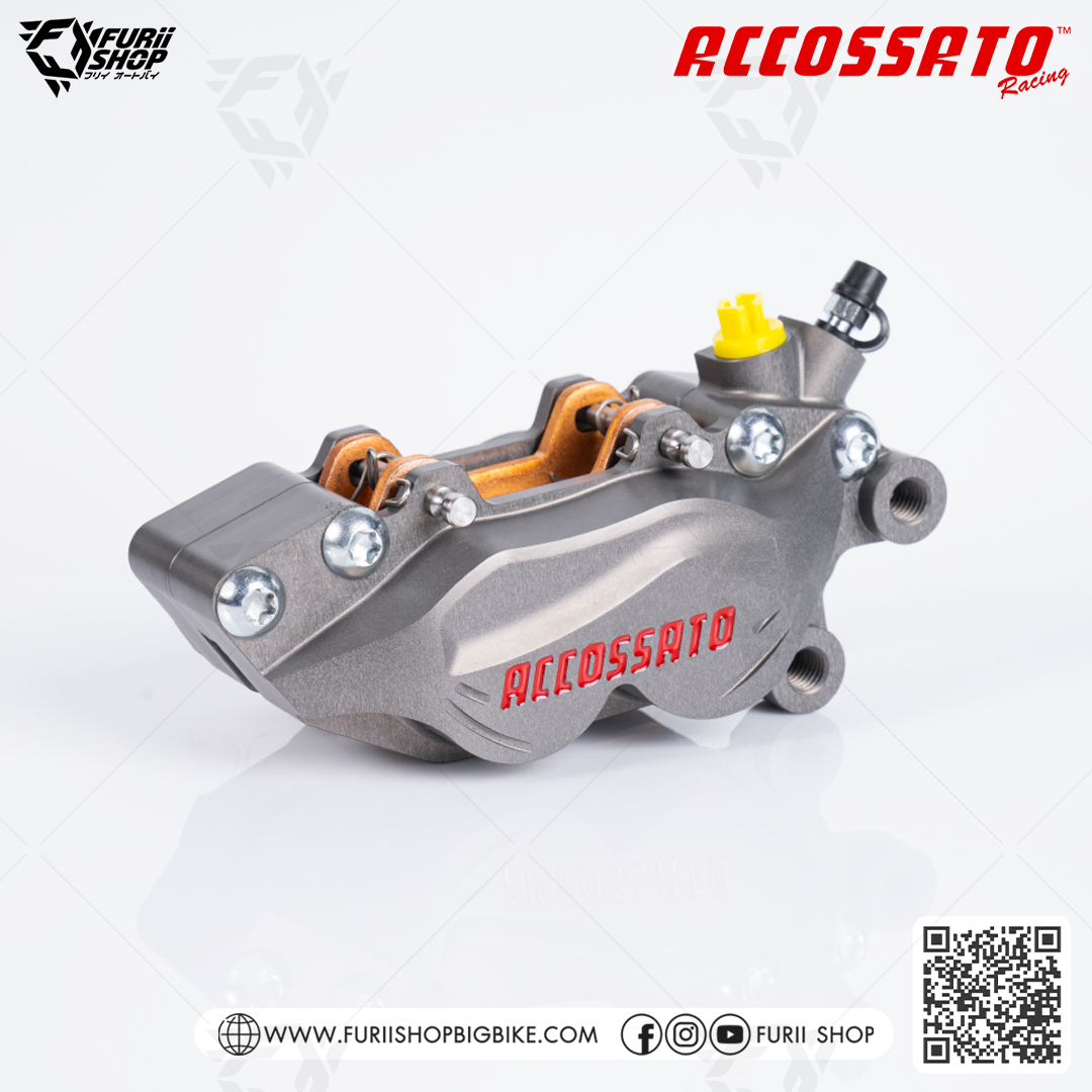 ปั้มล่าง Accossato Axial Brake 4P Caliper CNC