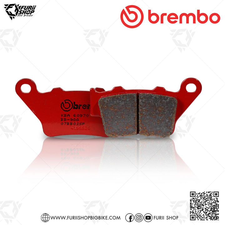 ผ้าเบรก Brembo (07BB02SP) : for HONDA : CB500