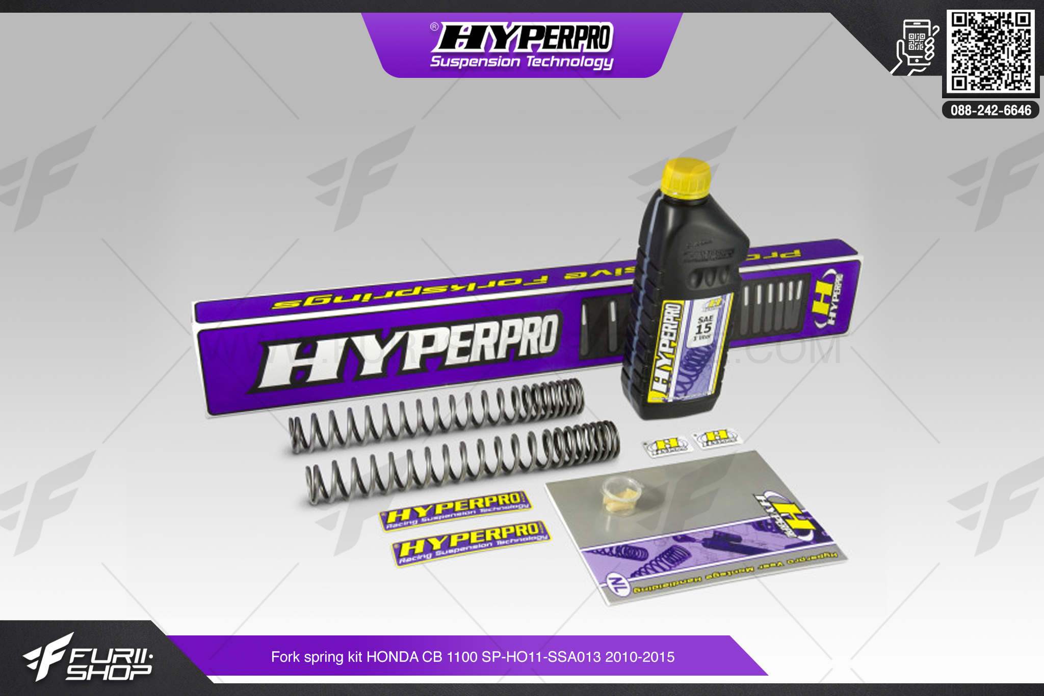 สปริงโช้คหน้า HYPERPRO Fork spring kit KTM 1090 ADVENTURE SP-KT10-SSA003 2017-2017