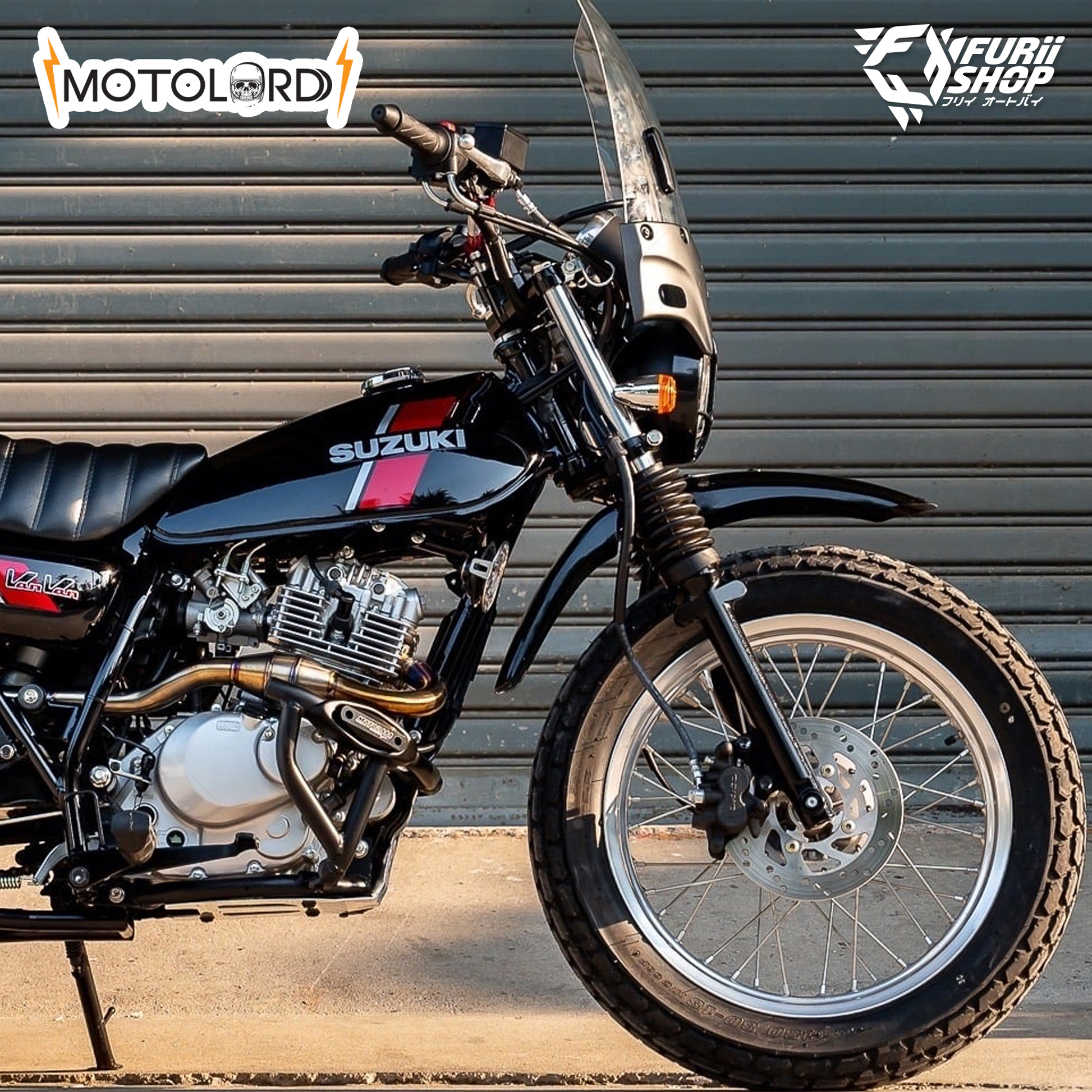 ชุดบังโคลนหน้า MotoLordd MOTOZAAA : For Suzuki VanVan200 By Furii Shop