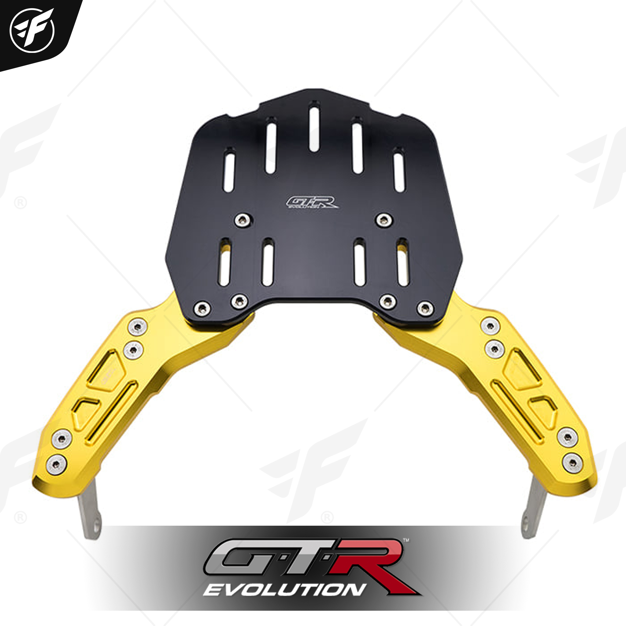 แผ่นรองกล่องท้ายเบาะ(CNC) GTR FORZA-300 ปี2018 ทอง