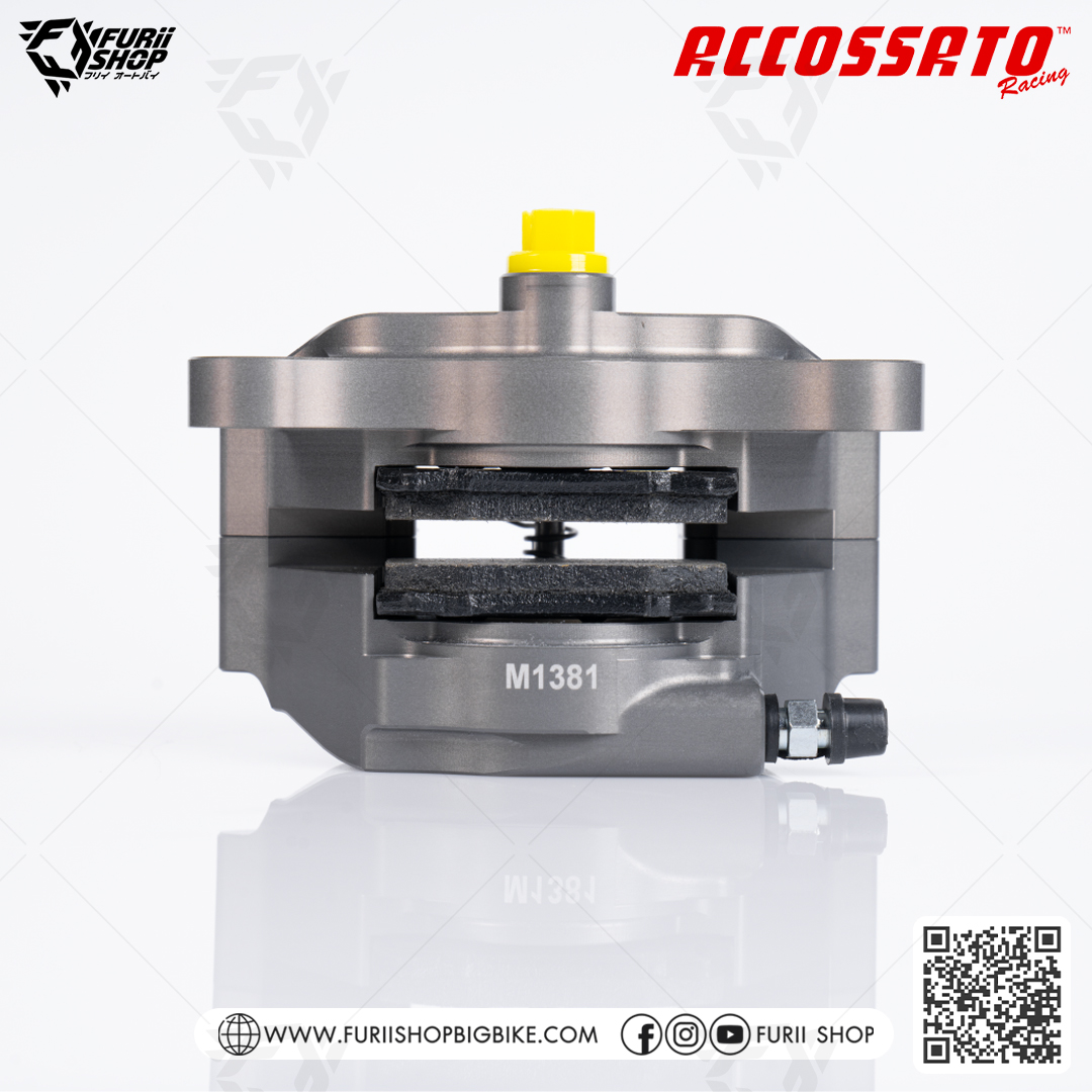 ปั้มล่าง Accossato Rear Axial Brake 2P Caliper CNC (PZ016H-OR)
