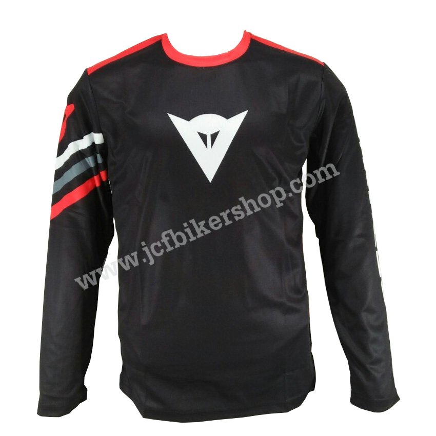 เสื้อยืดแขนยาว Dainese JT-527L เนื้อผ้าไมโคไฟเบอร์ มีประสิทธิภาพในการซับเหงื่อสูงแห้งเร็ว ระบายอากาศ