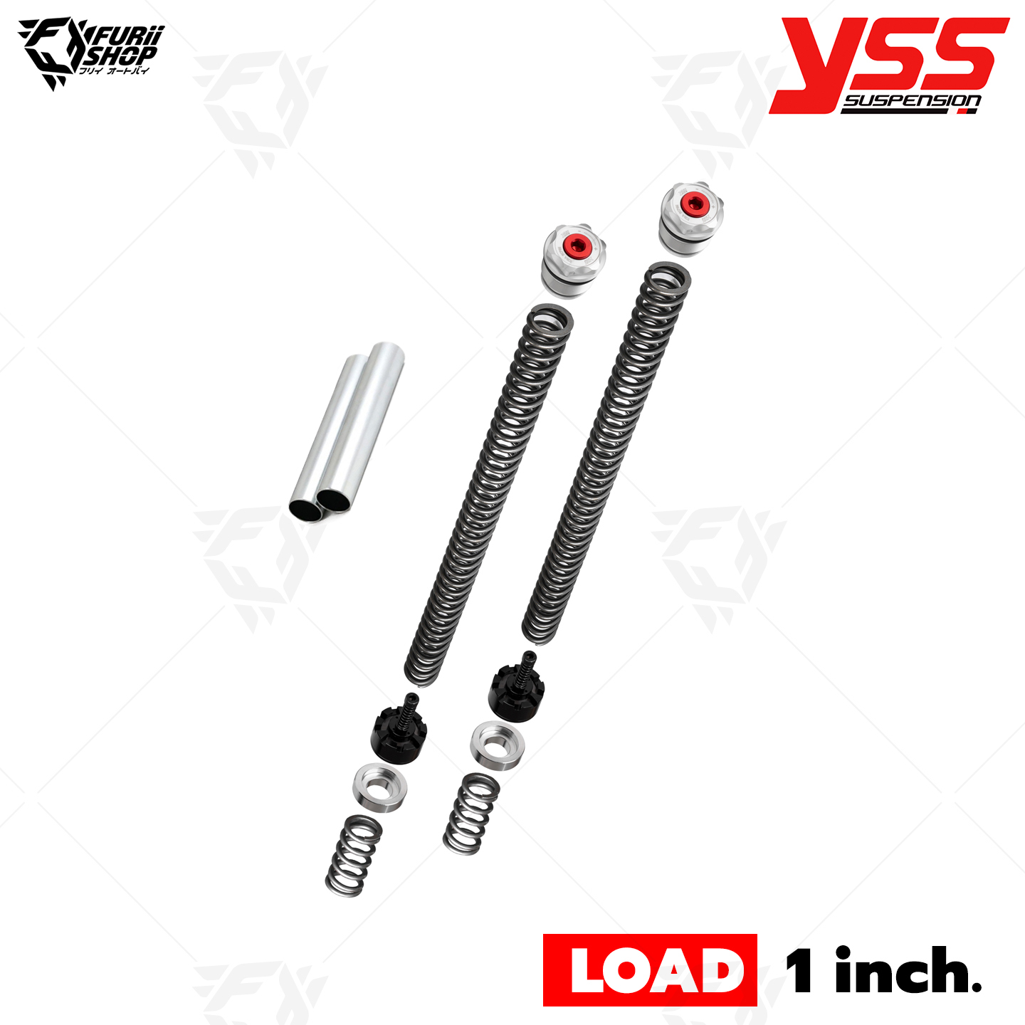 สปริงโช๊คหน้าแต่ง YSS Fork Upgrade Kit LOAD 1 inch. (Y-FCC28-KIT-01-035) : for Honda Forza 350 20-22>Forza 18-20
