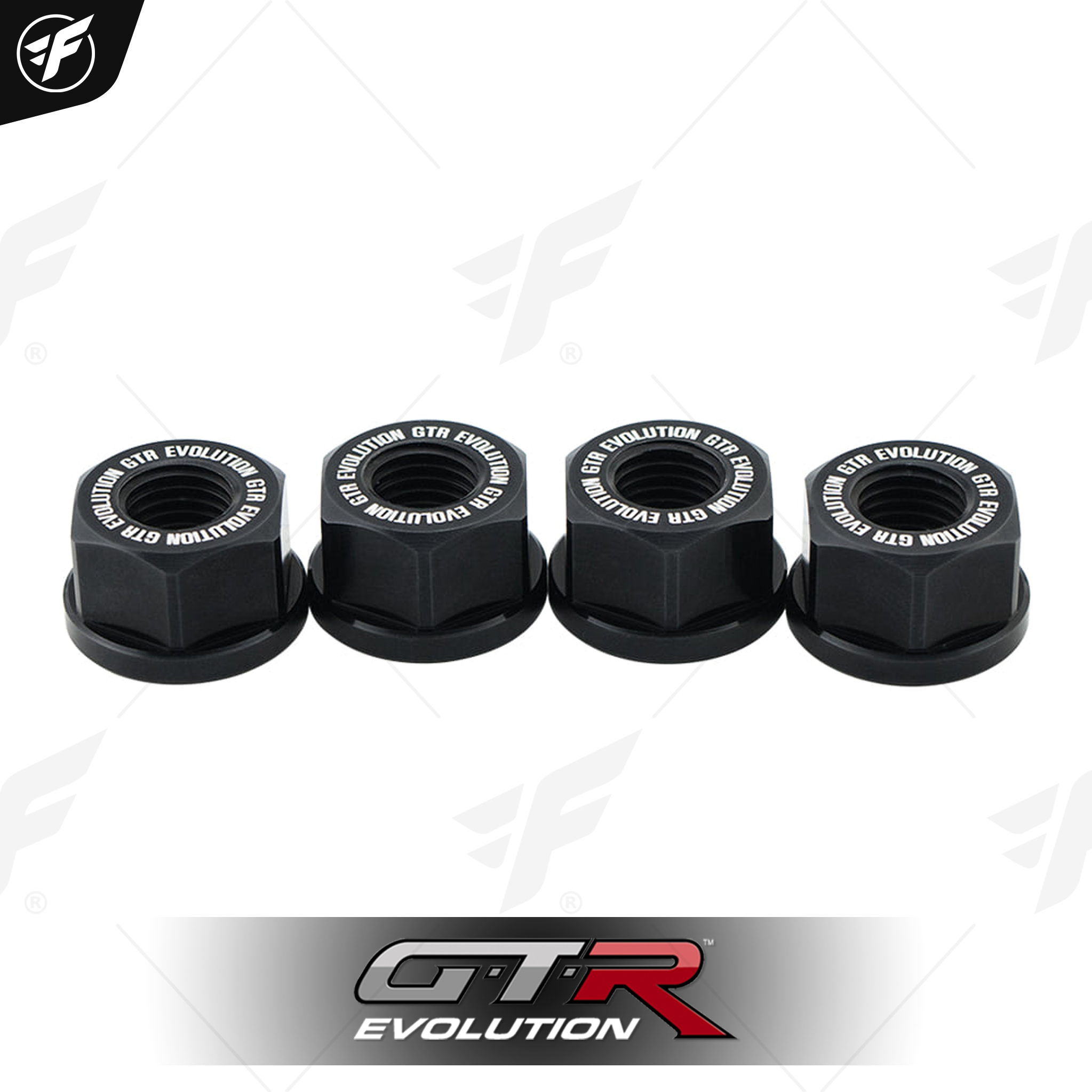 น็อตยึดสเตอร์หลัง CNC GTR R3/MT03/NINJA400 M10x1.25 (6ตัว) BB ดำ