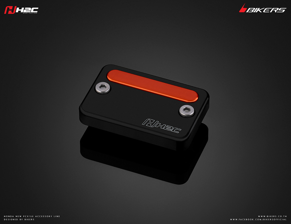 ฝาปิดกระปุกน้ำมันเบรก BIKERS H2C FOR HONDA PCX 150