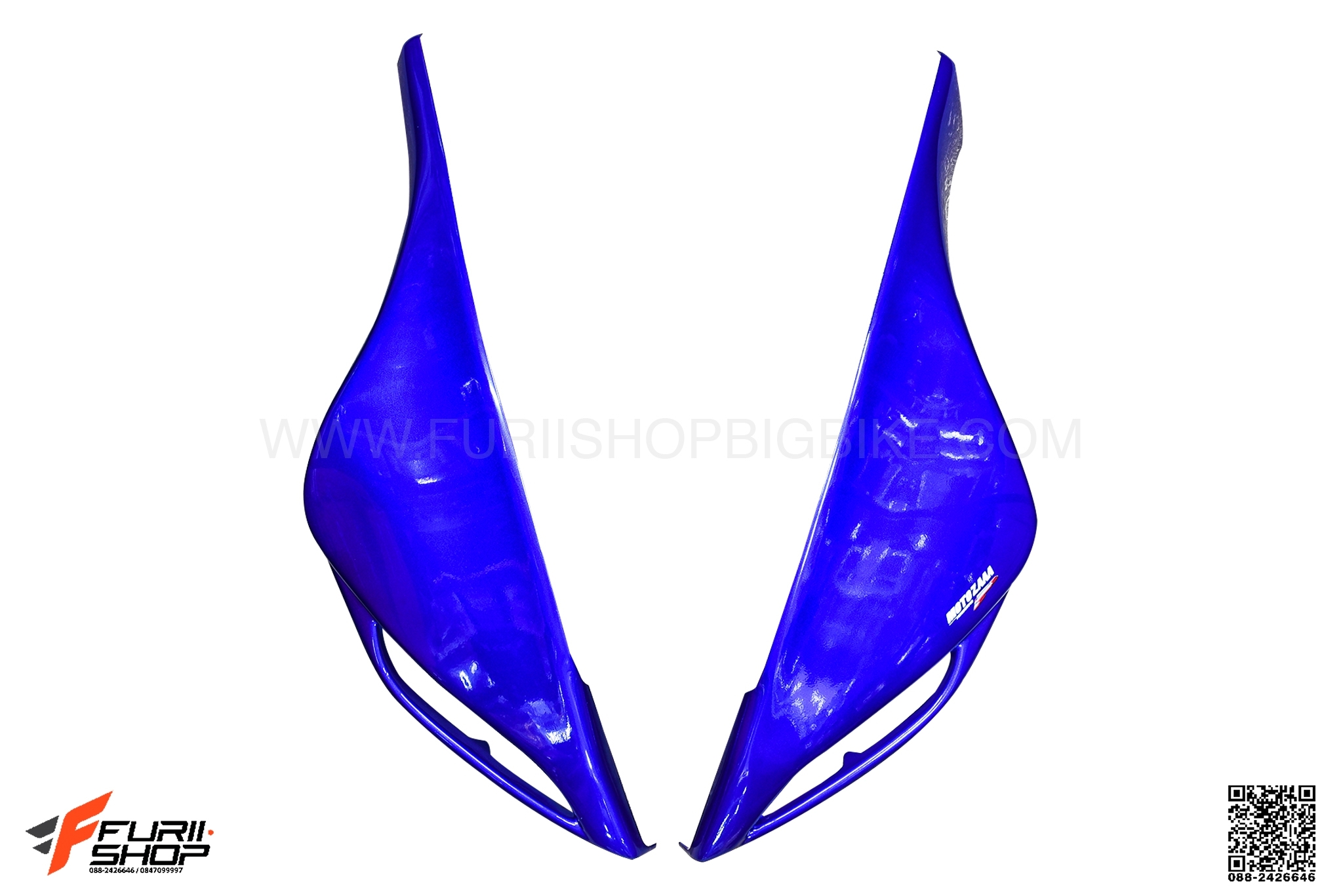 ครอบหน้ากาก MOTOZAAA สีน้ำเงิน FOR YAMAHA R15 2017