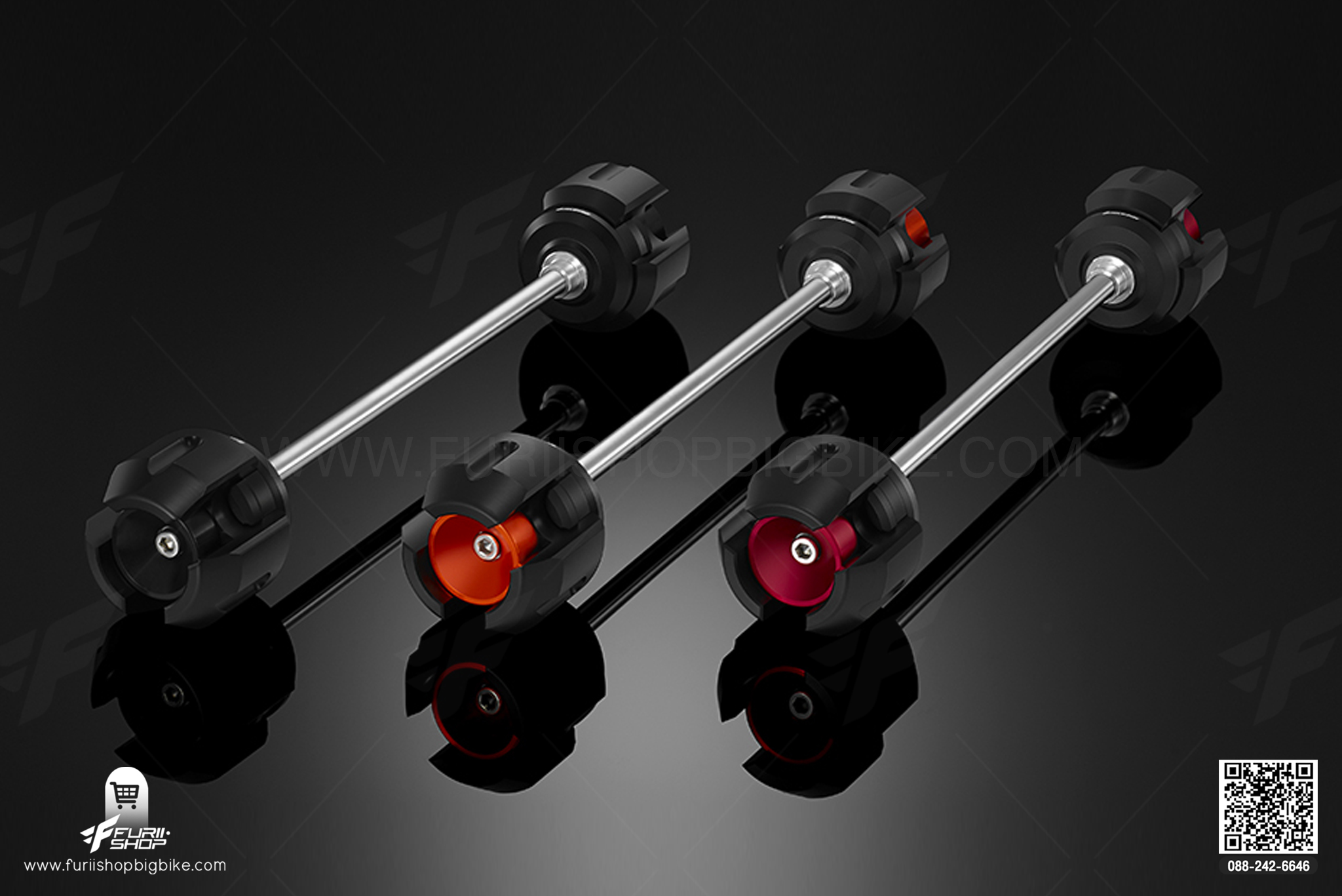 ชุดกันล้มล้อหน้า (Front Wheel Axle Protection) Kawasaki Z650 ABS (2017-2019)