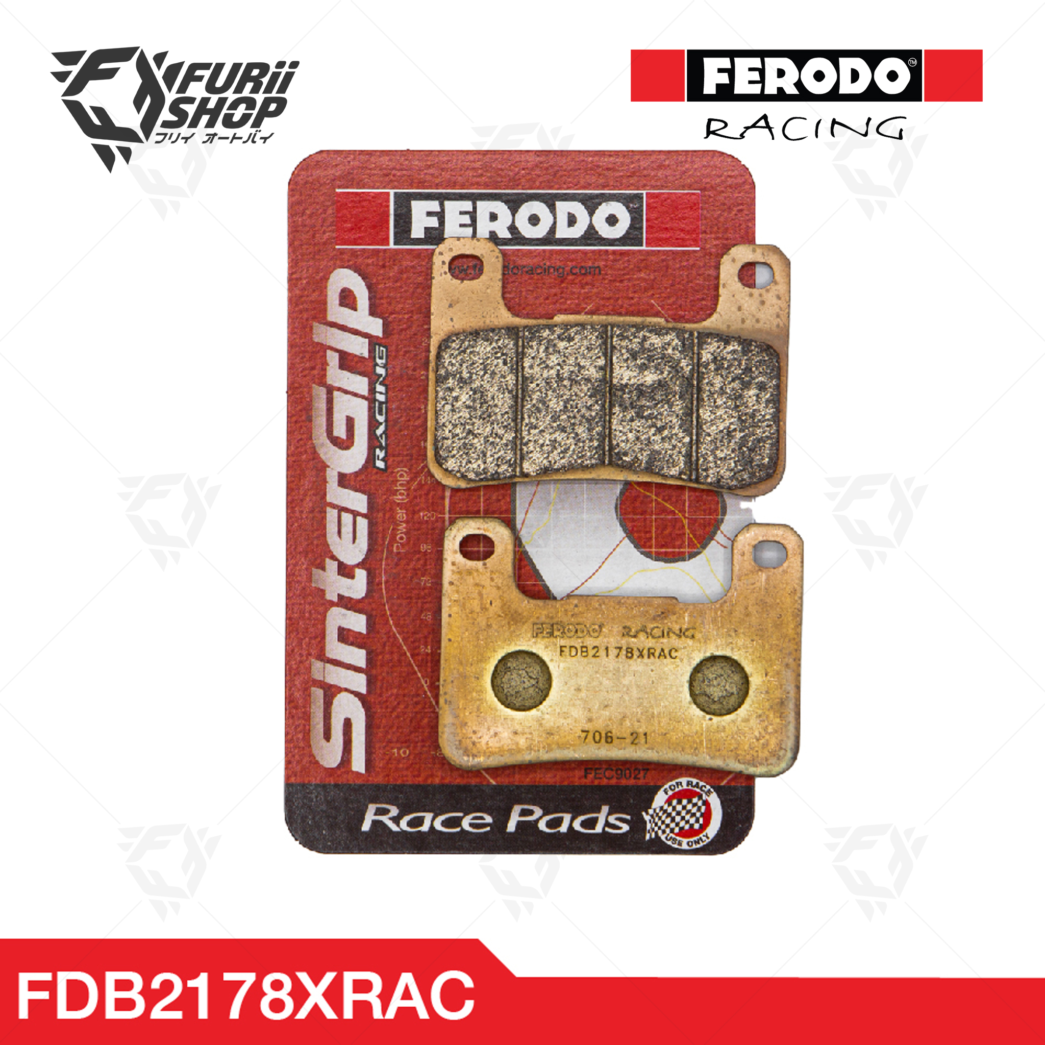 ผ้าเบรกหน้า FERODO RACING : For SUZUKI (FDB2178XRAC)