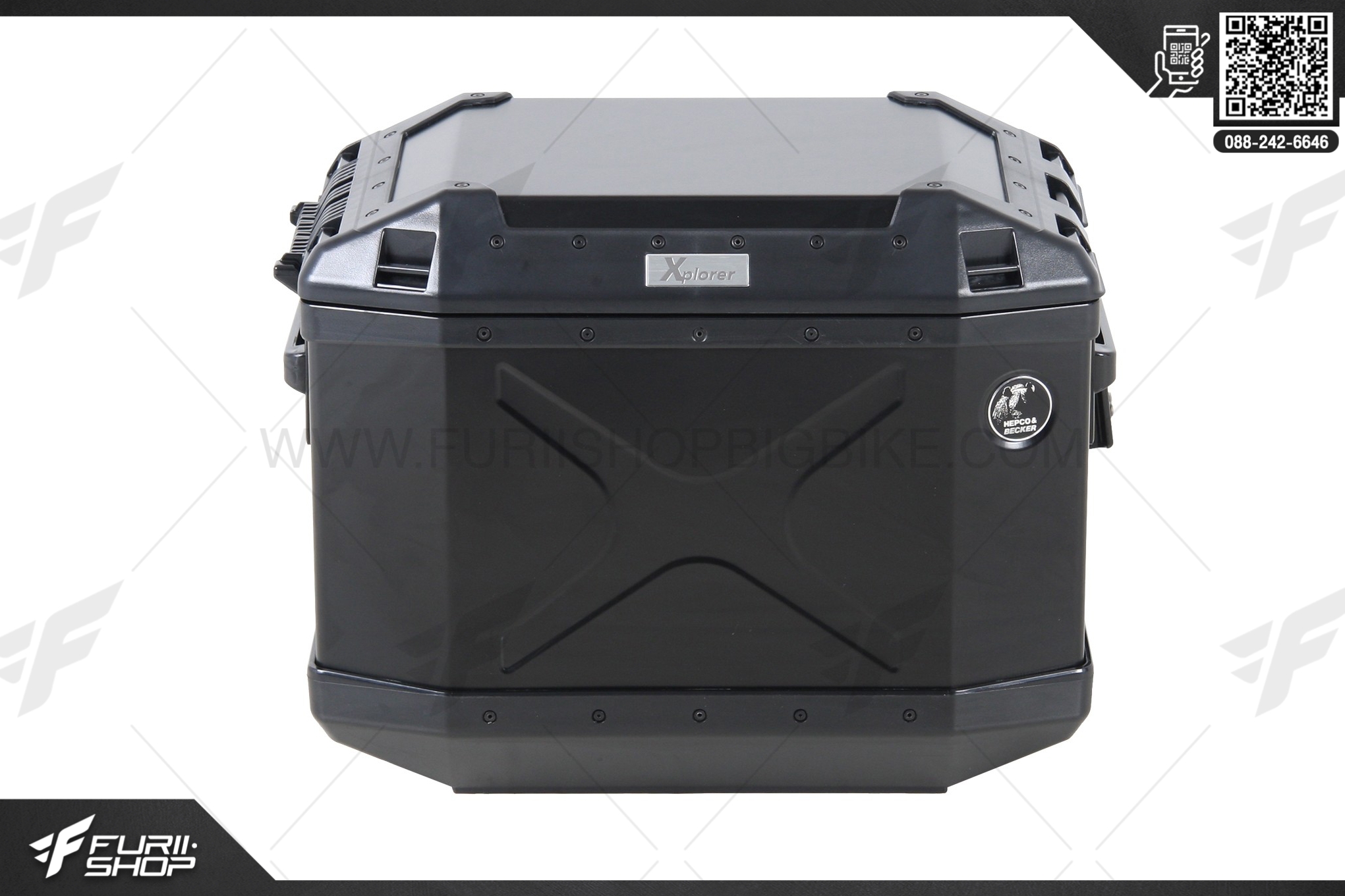 กล่องหลัง Hepco & Becker : Xplorer 40 black left sidebox