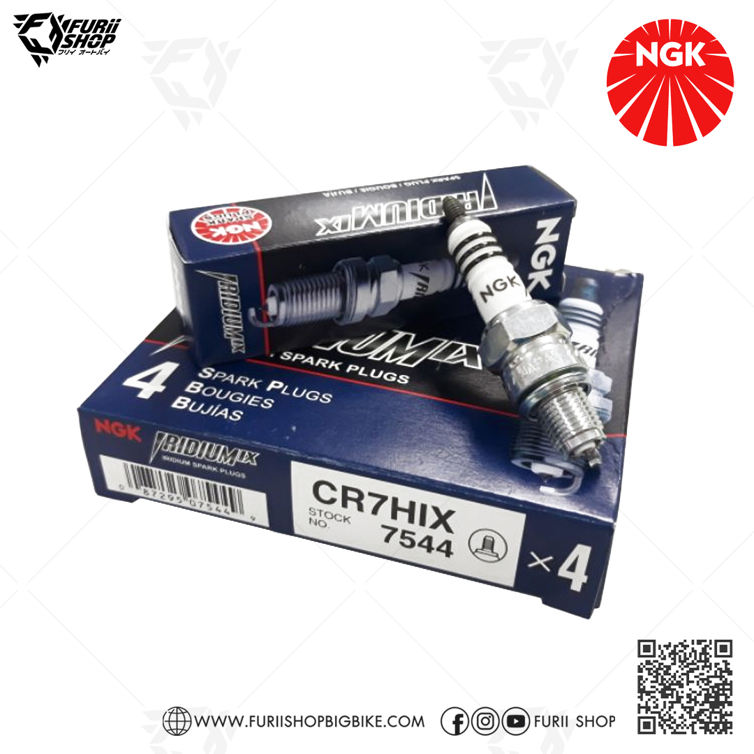 หัวเทียน NGK CR7HIX ขั้ว Iridium ใช้สำหรับ Fino, Mio, Fresh,Nouvo, Tiger