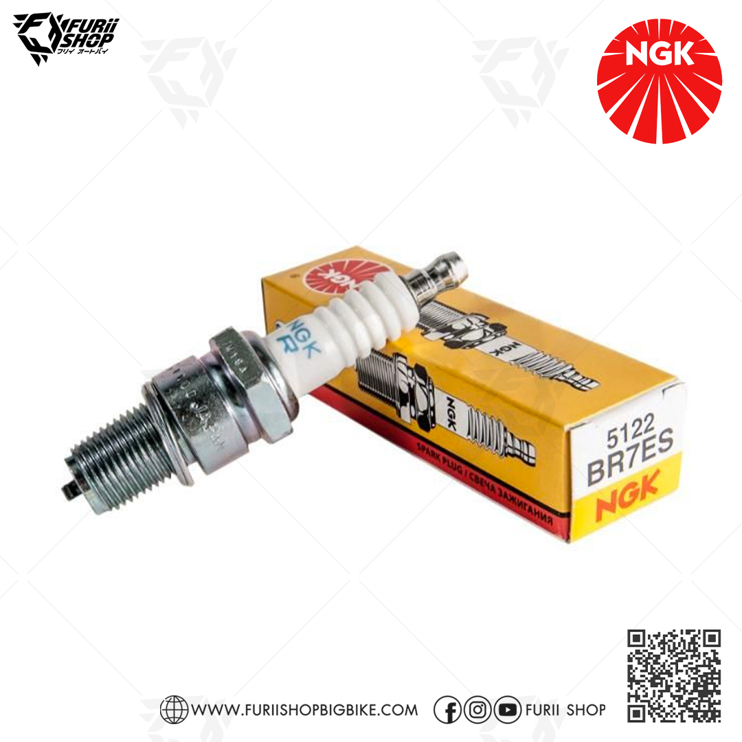 หัวเทียน NGK รุ่น NICKEL STANDARD ขั้ว NICKEL ( BP7ES ) ใช้สำหรับ Honda Nova-S/R/RS/Cela/Dash/Tena/Smile