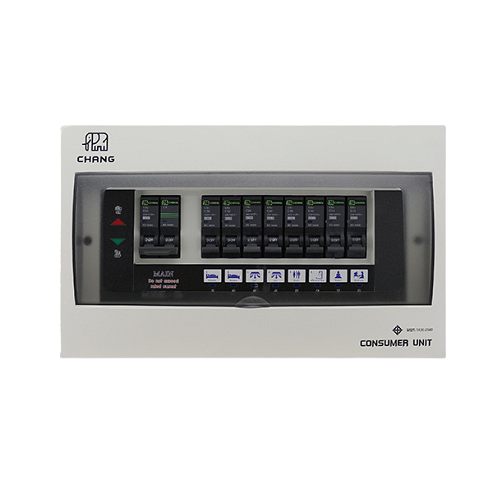 ตู้คอนฯ+เมน มีไฟ 8ช่อง 50A U-8 CHANG