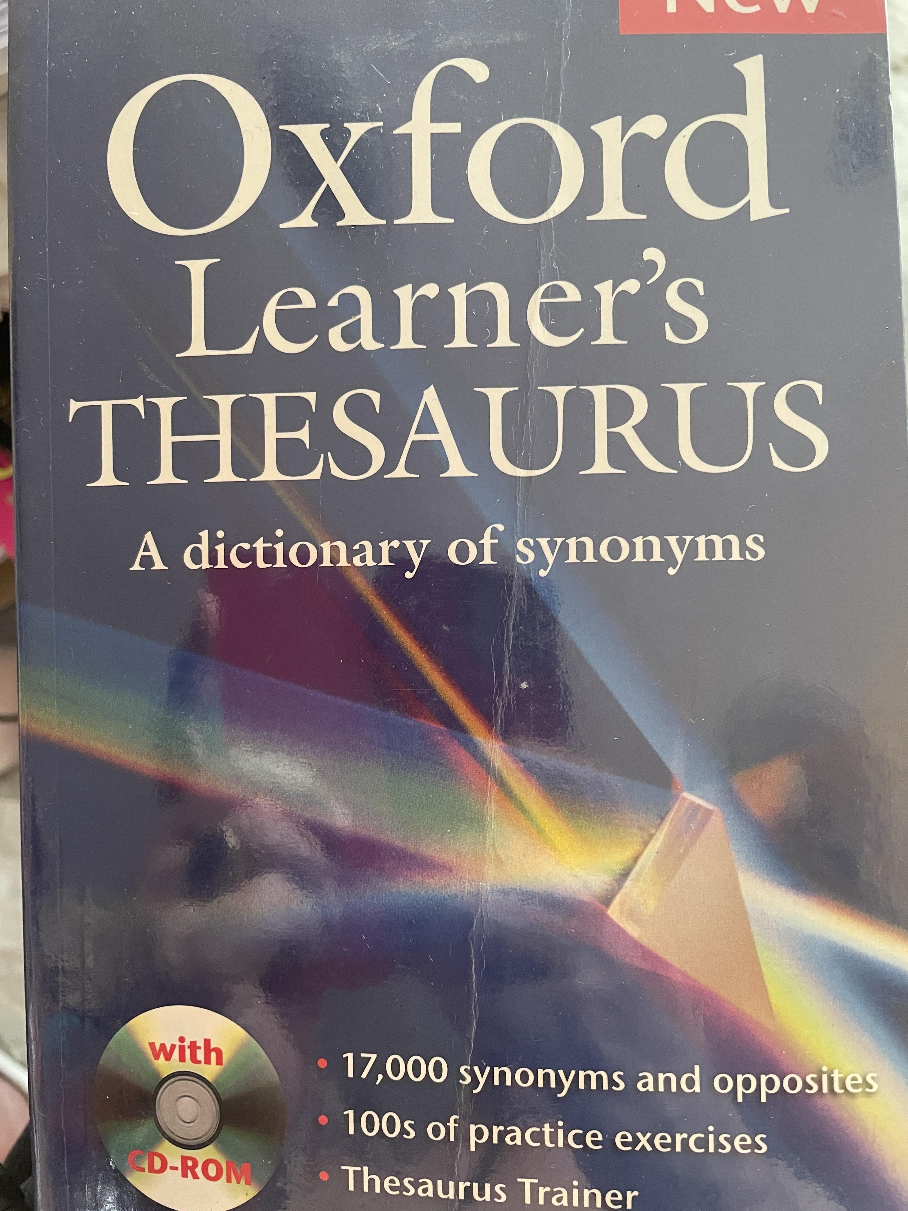Oxford Learner’s THESAURUS. A DICTIONARY of Synonyms แถม DVD จำนวน 1 แผ่น 4,500 กรัม