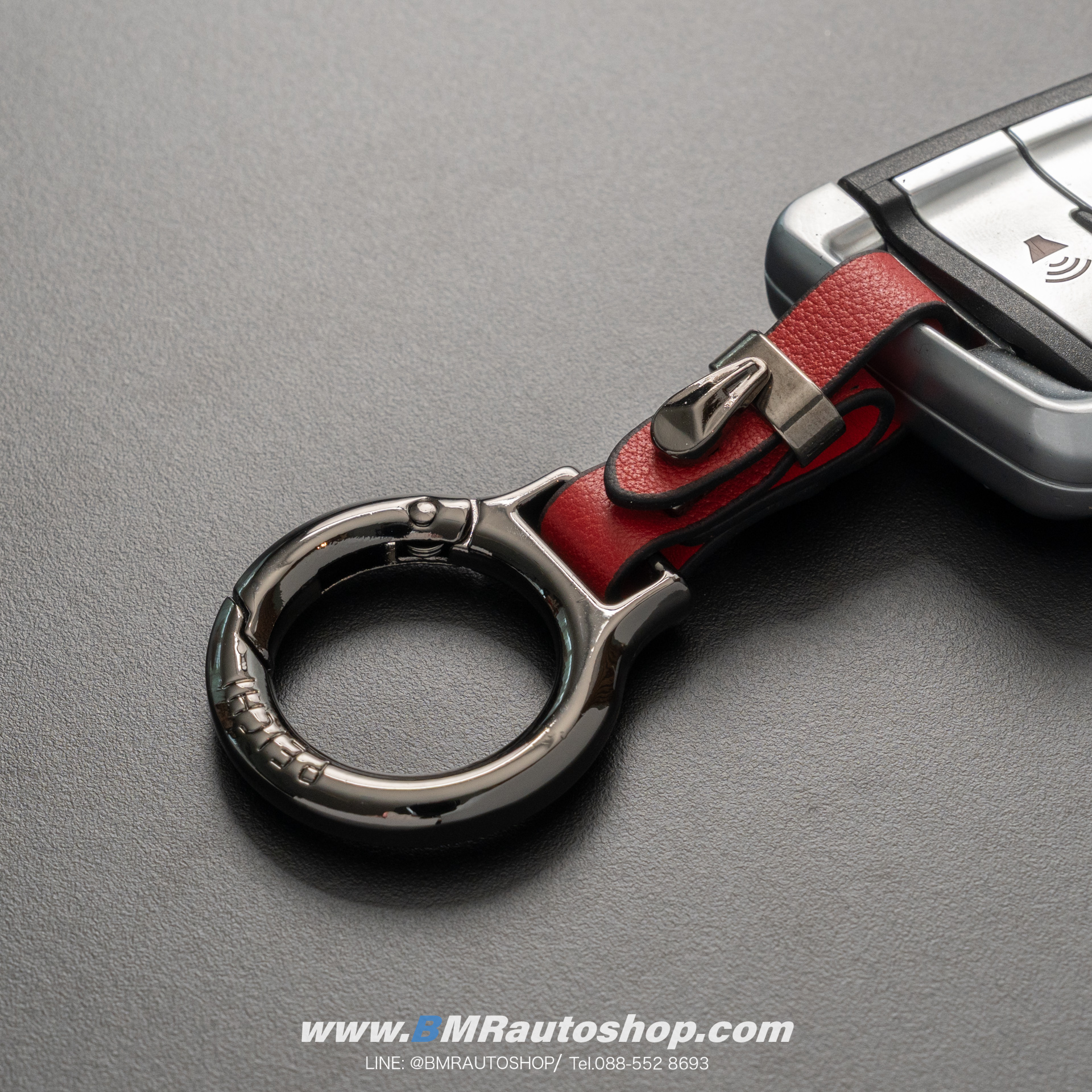พวงกุญแจรถยนต์ BMW รุ่น AC228 สี Black Chrome