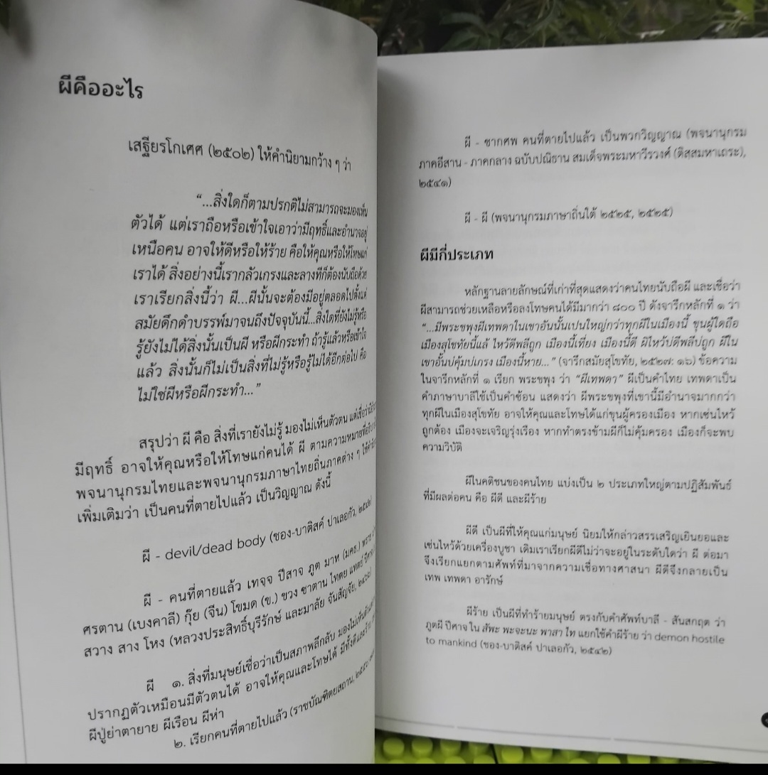 ผีในวัฒนธรรมไทย โดย กรมศิลปากร รวมบทความจากผู้ทรงคุณวุฒิหลากสาขาวิชา มือ1 พิมพ์เพียง 1000 เล่ม