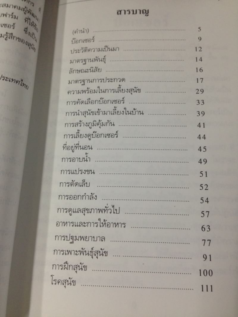 คู่มือการเล่้ยงสุนัข บ็อกเซอร์