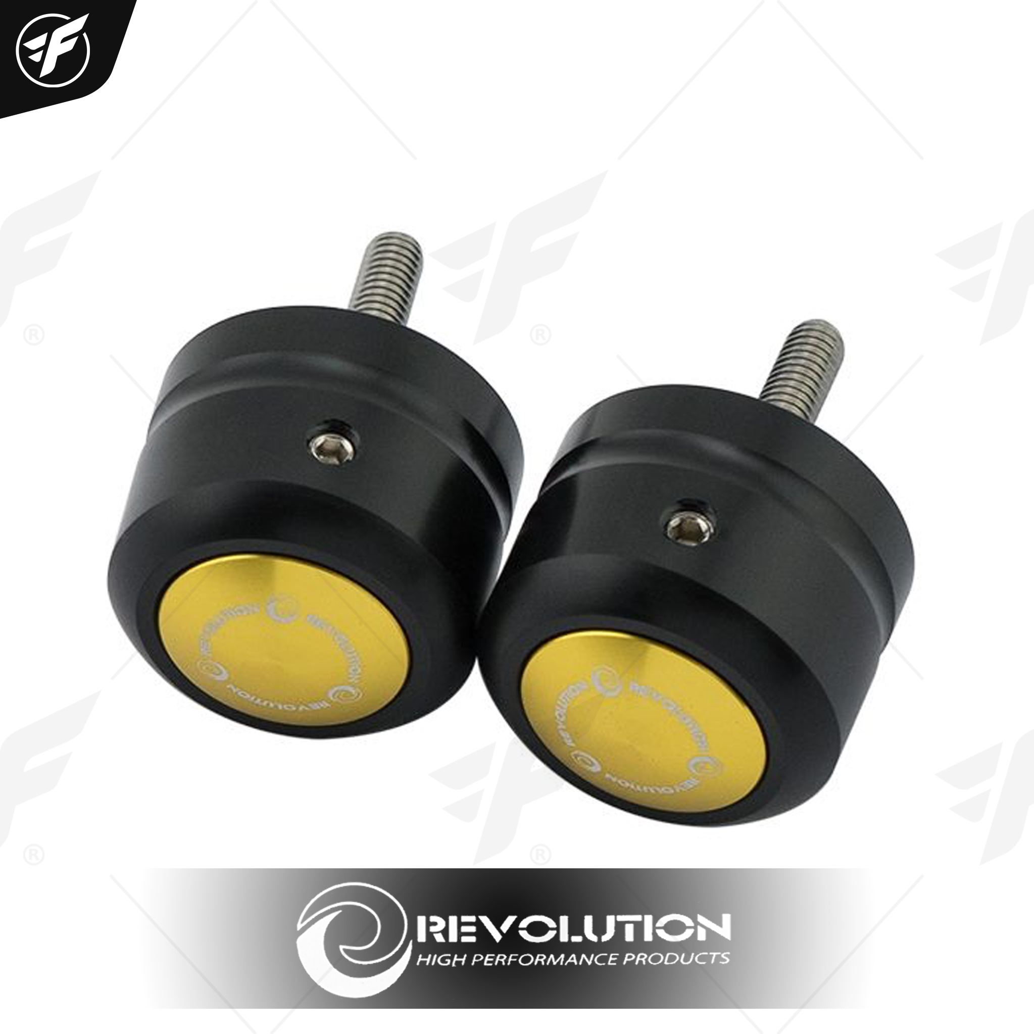น็อตปลายแฮนด์ REVOLUTION 2ชิ้น V2 ADV150 FORZA300 ทอง