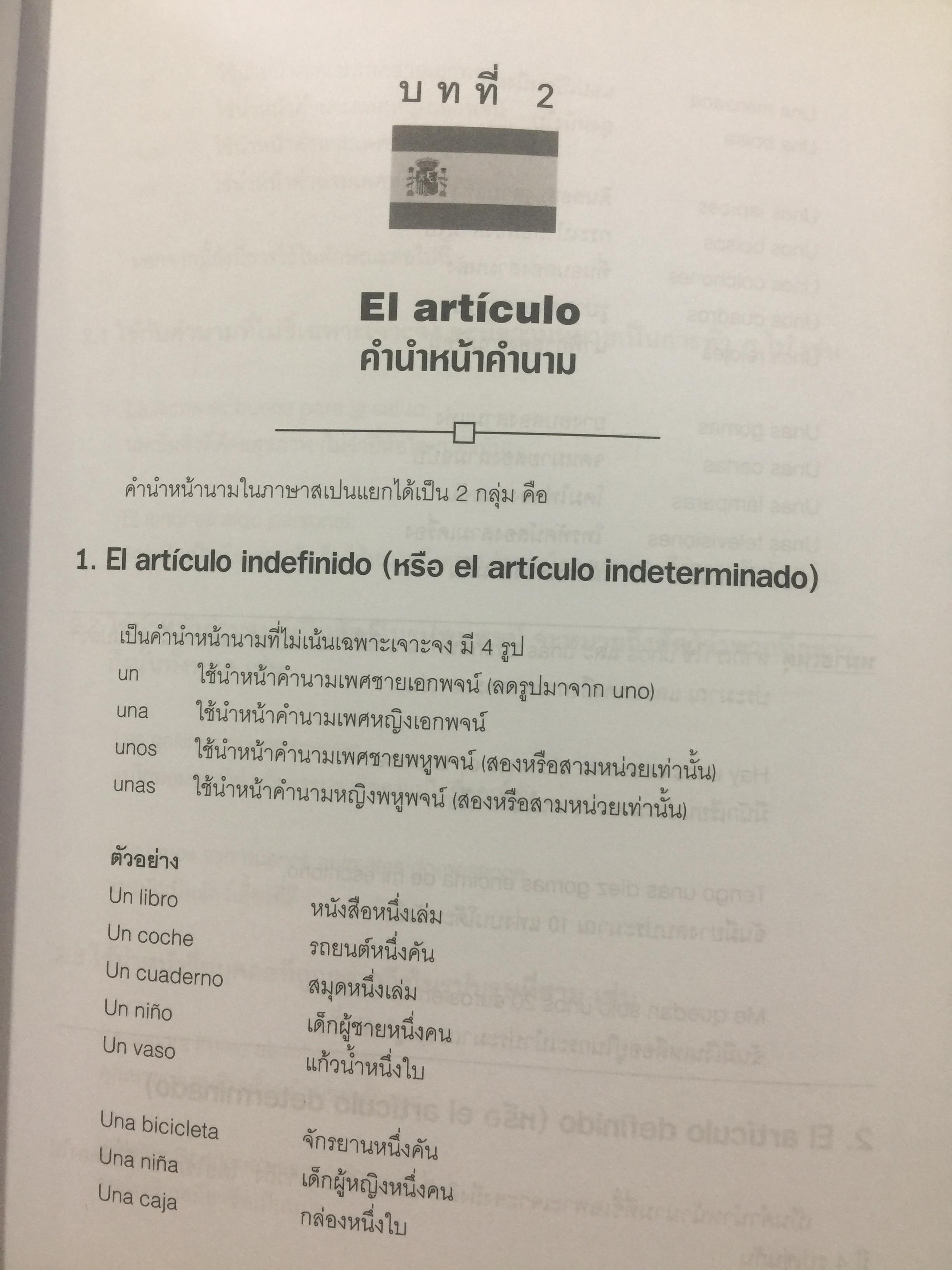 คู่มือไวยากรณ์ ภาษาสเปน. ผู้เขียน ภรณี มูลสินทอง. สำนักพิมพ์แห่งจุฬาลงกรณ์มหาวิทยาลัย 2,500 กรัม