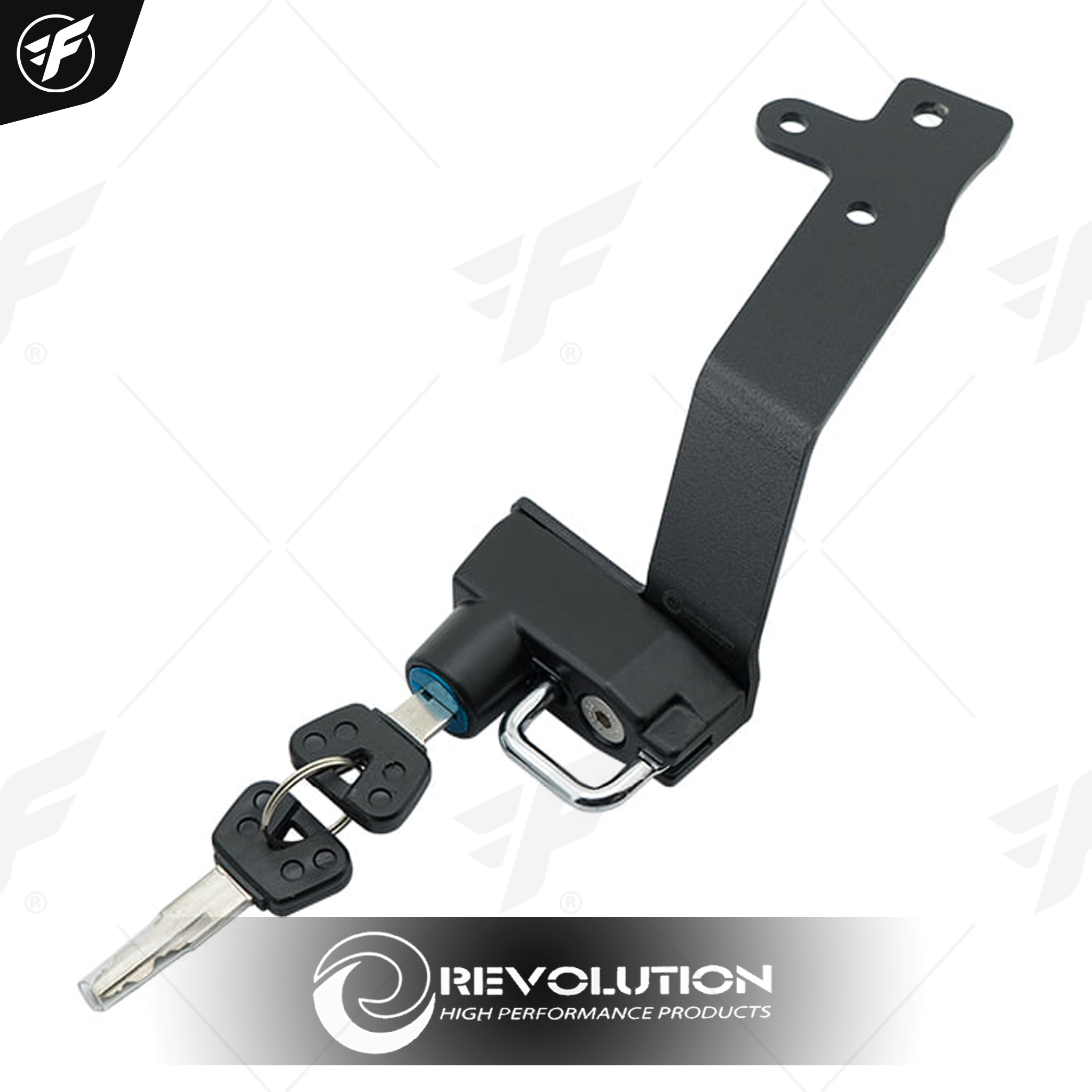 ชุดล็อคหมวกกันน็อค ขายึด 2D REVOLUTION CT-125 (ยึดใต้เบาะ) สีดำ