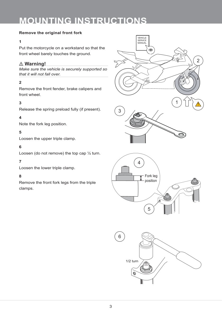 สปริงโช้คหน้า Ohlins FKS228 For Harley-Davidson Road Glide 2017-2023