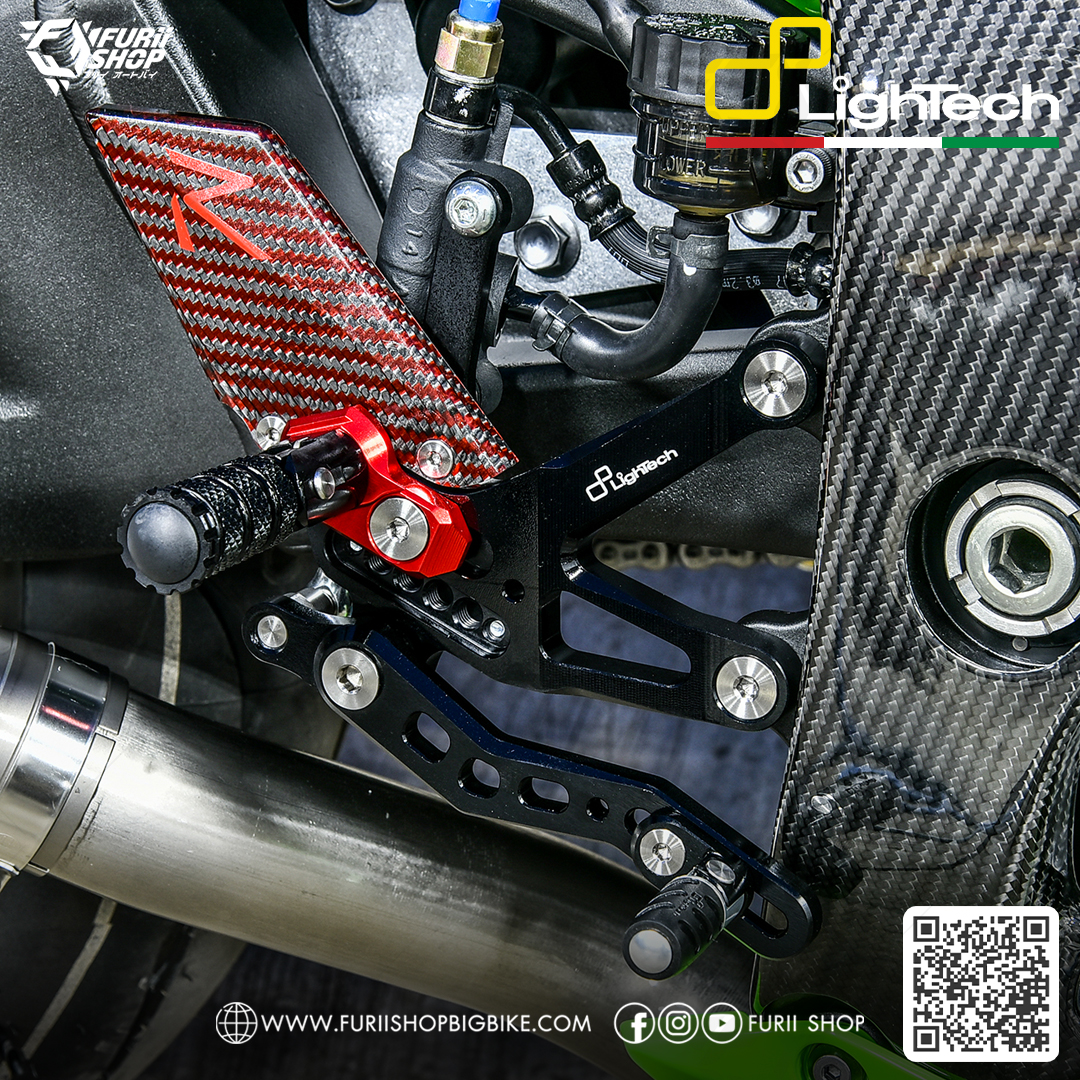 เกียร์โยง Lightech Rearsets R Version : for Kawasaki ZX10R 2021