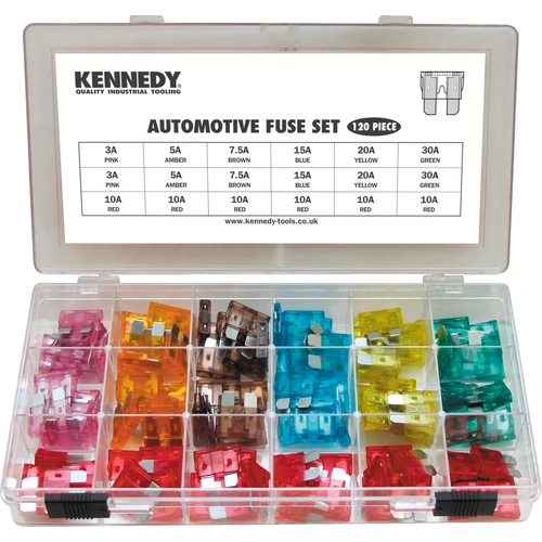AUTOMOTIVE FUSE ASSORTMENT SET ZINC 120-PCE