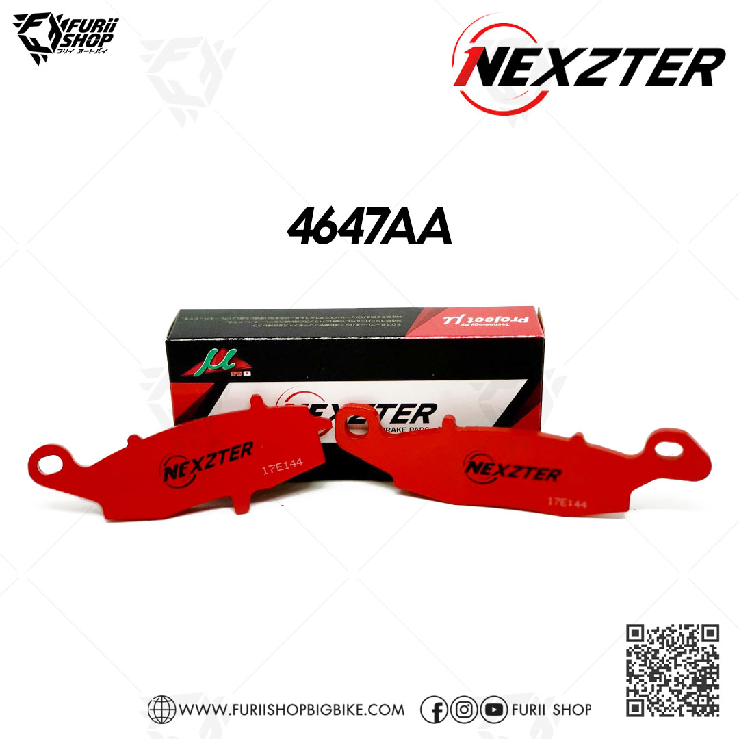 ผ้าเบรก Nexzter MU Part NO. 4647AA (F-R) : for Kawaski ER650 / NINJA 650 / VERSYS 650 / W800 / VOLCAN