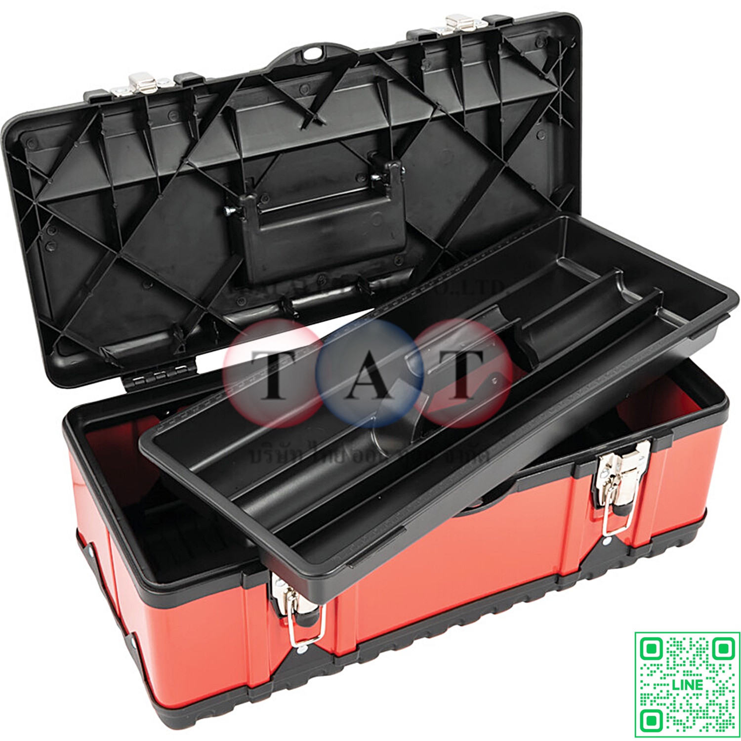 KEN5931420K กล่องเครื่องมือ 470x238x178mm RED TOTE TRAY KENNEDY
