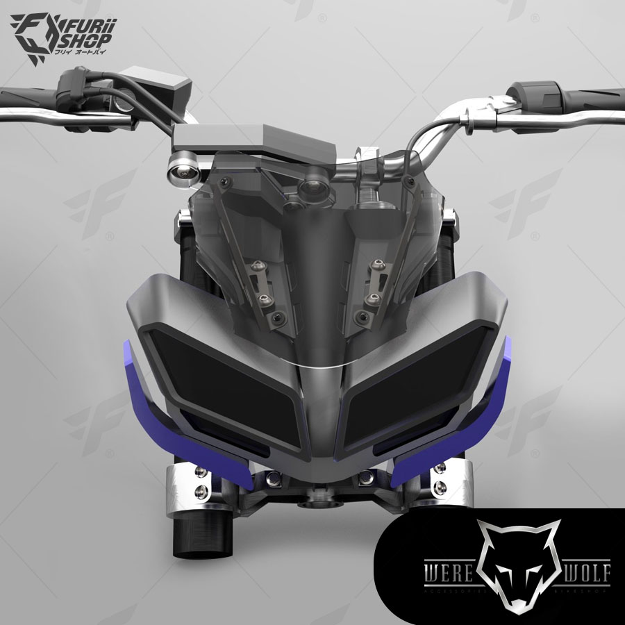 ชิลด์หน้า Were Wolf G-01 Smoke M531 : for Yamaha MT09 2017-2020