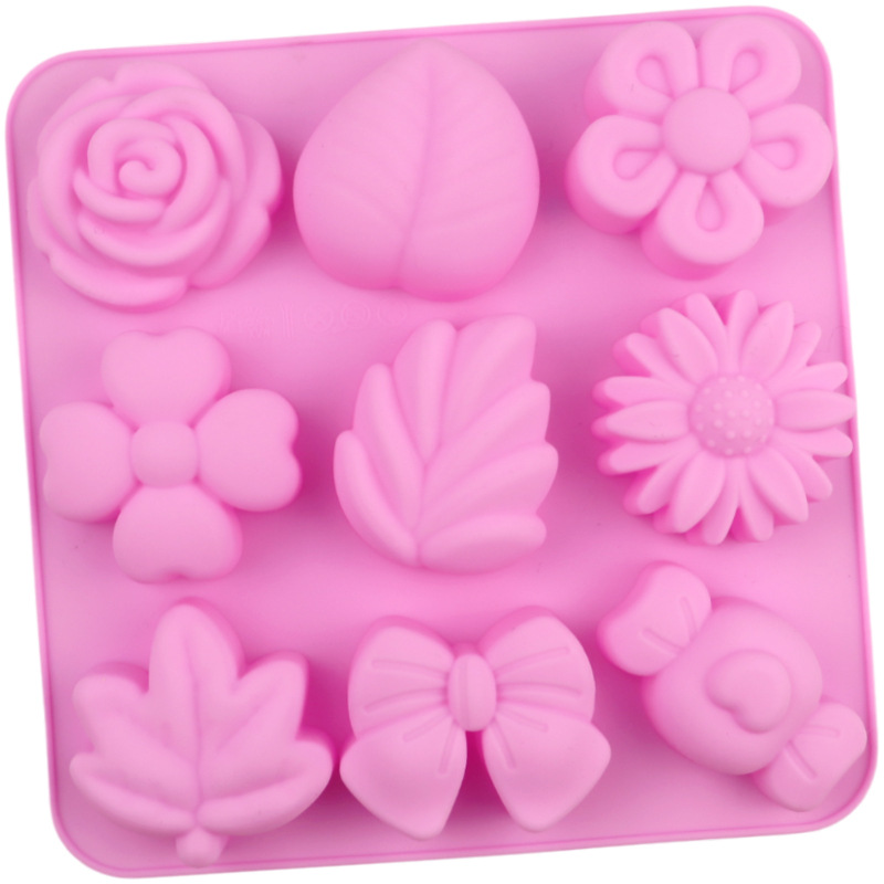 แม่พิพม์ซิลิโคน พิพม์วุ้น โบว์ ใบใม้ ดอกไม้