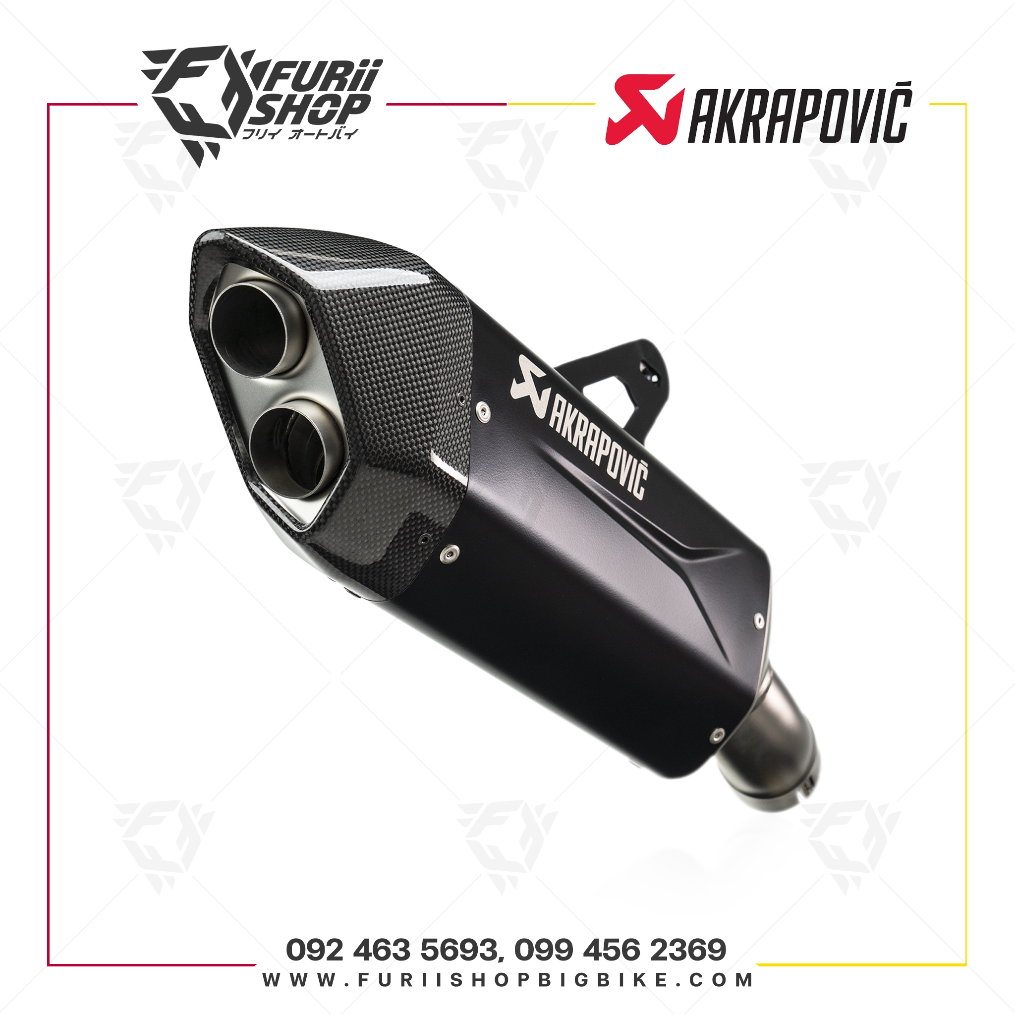ท่อ Akrapovic Slip-on Black for BMW R1300GS 2023-2024