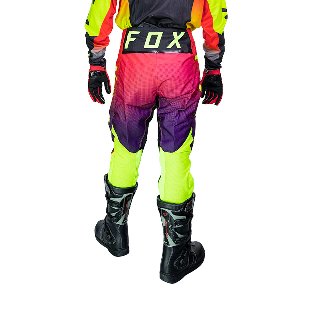 กางเกงขับรถวิบาก กางเกงจักรยานยนต์วิบาก กางเกงวิบาก Motocross สีเขียวน้ำเงินแดง