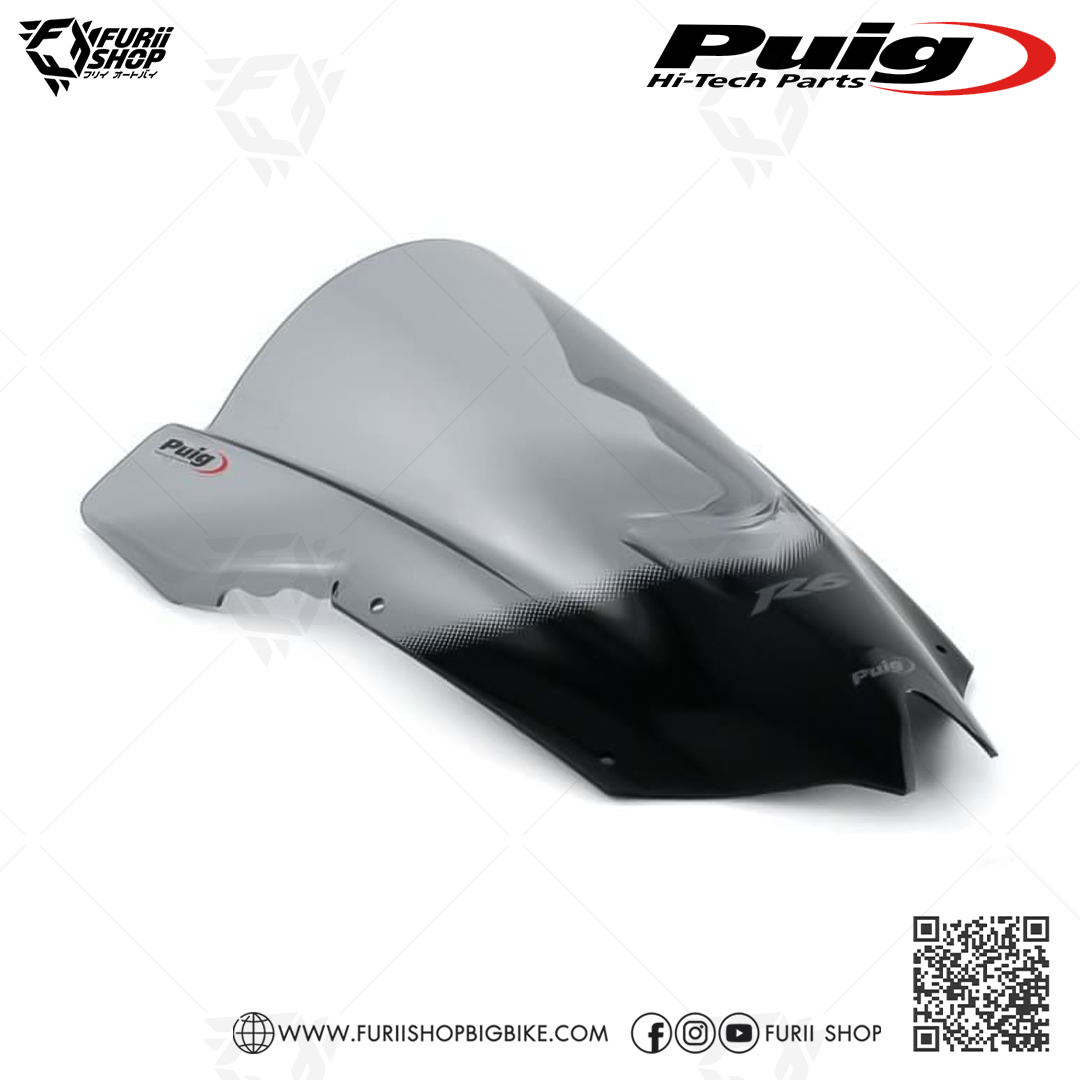 ชิลด์หน้า Puig Windshield Racing : for Yamaha R6 2006-2016