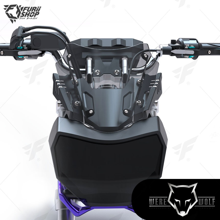 ชิลด์หน้า Were Wolf G-01 Smoke M530 : for Yamaha MT07 2018-2020