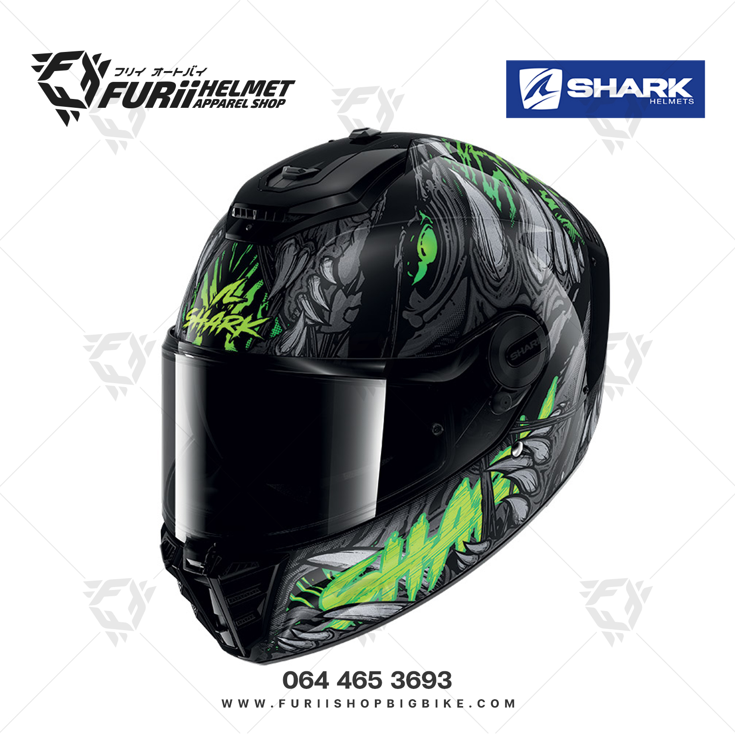 หมวกกันน็อคเต็มใบ Shark : Spartan RS Shaytan KGA