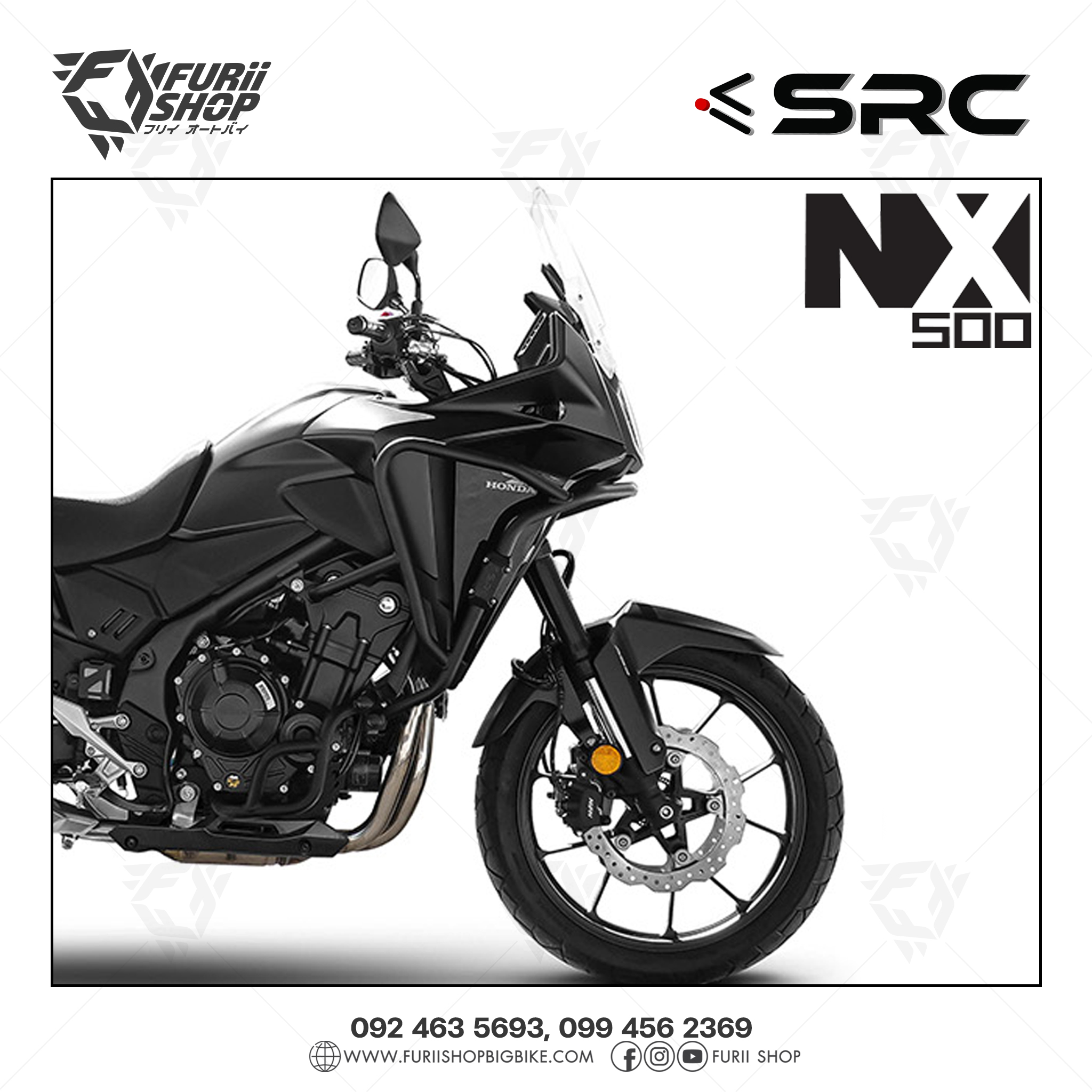แคชบาร์บน Crash Bar Top SRC For Honda NX500