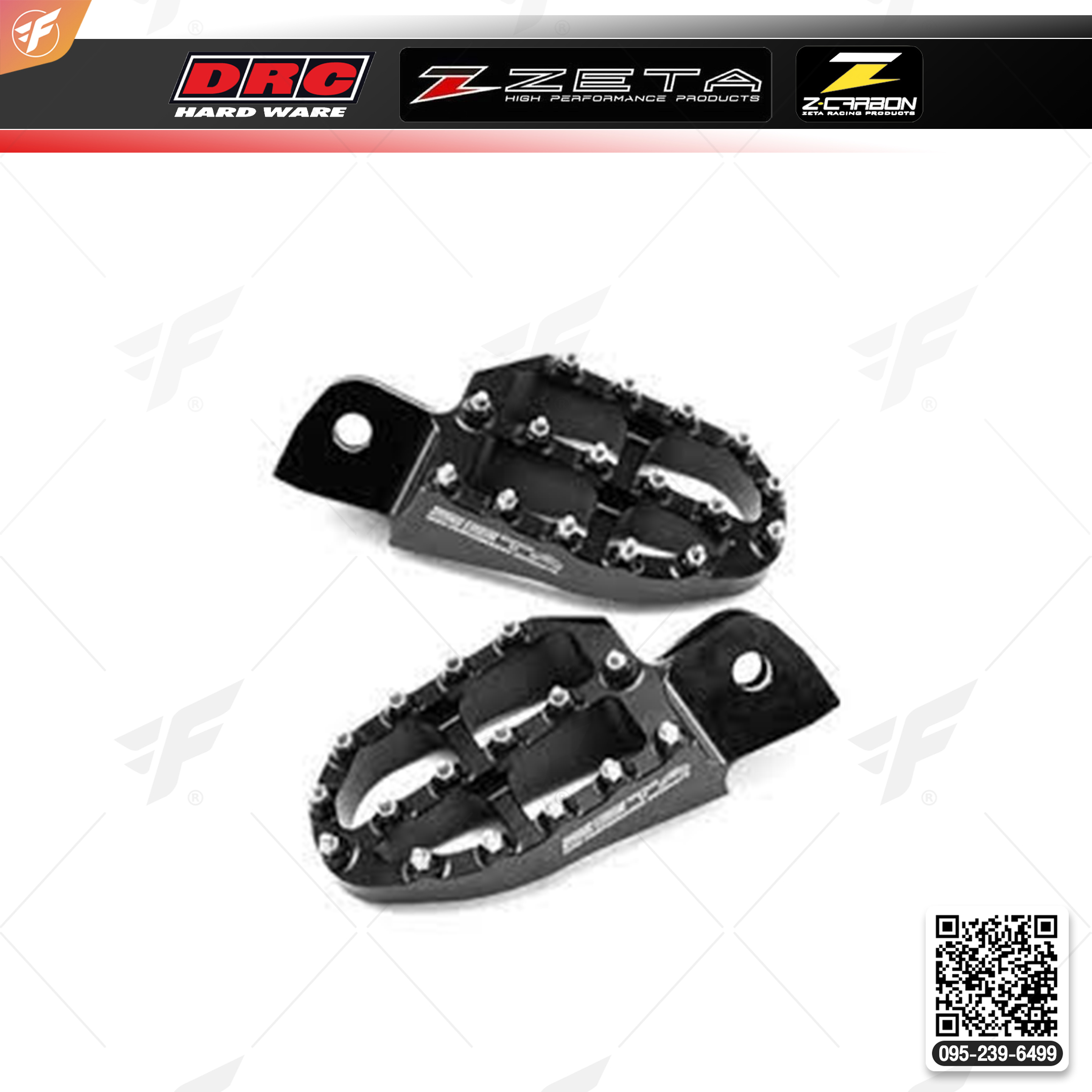 สินค้า ZETA ALUMINUM FOOTPEGS MONKEY125 BLACK (ZE93-1100)