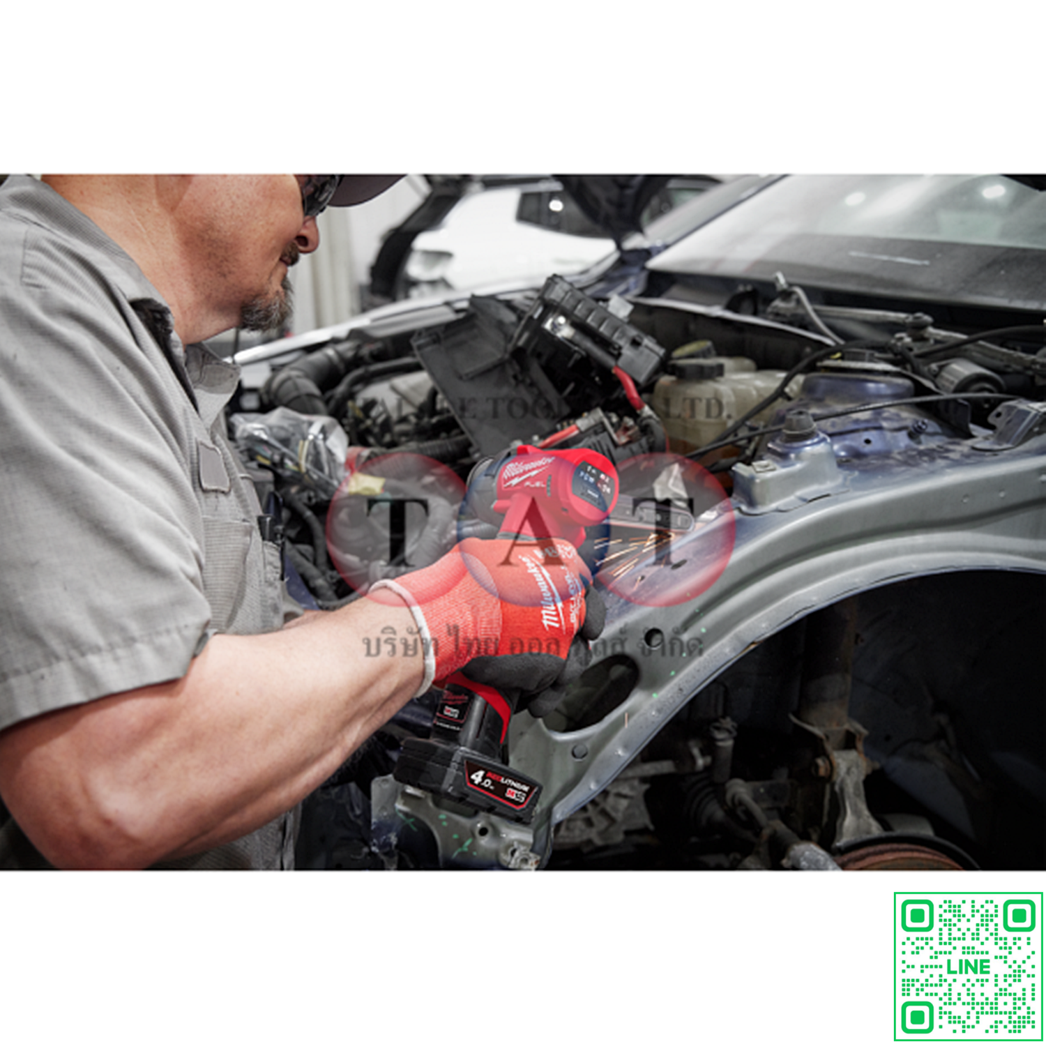 Milwaukee M12 FUEL Bandfile 3/8" x 13" | เครื่องเจียร์สายพานไร้สาย รุ่น M12 FBFL10-0