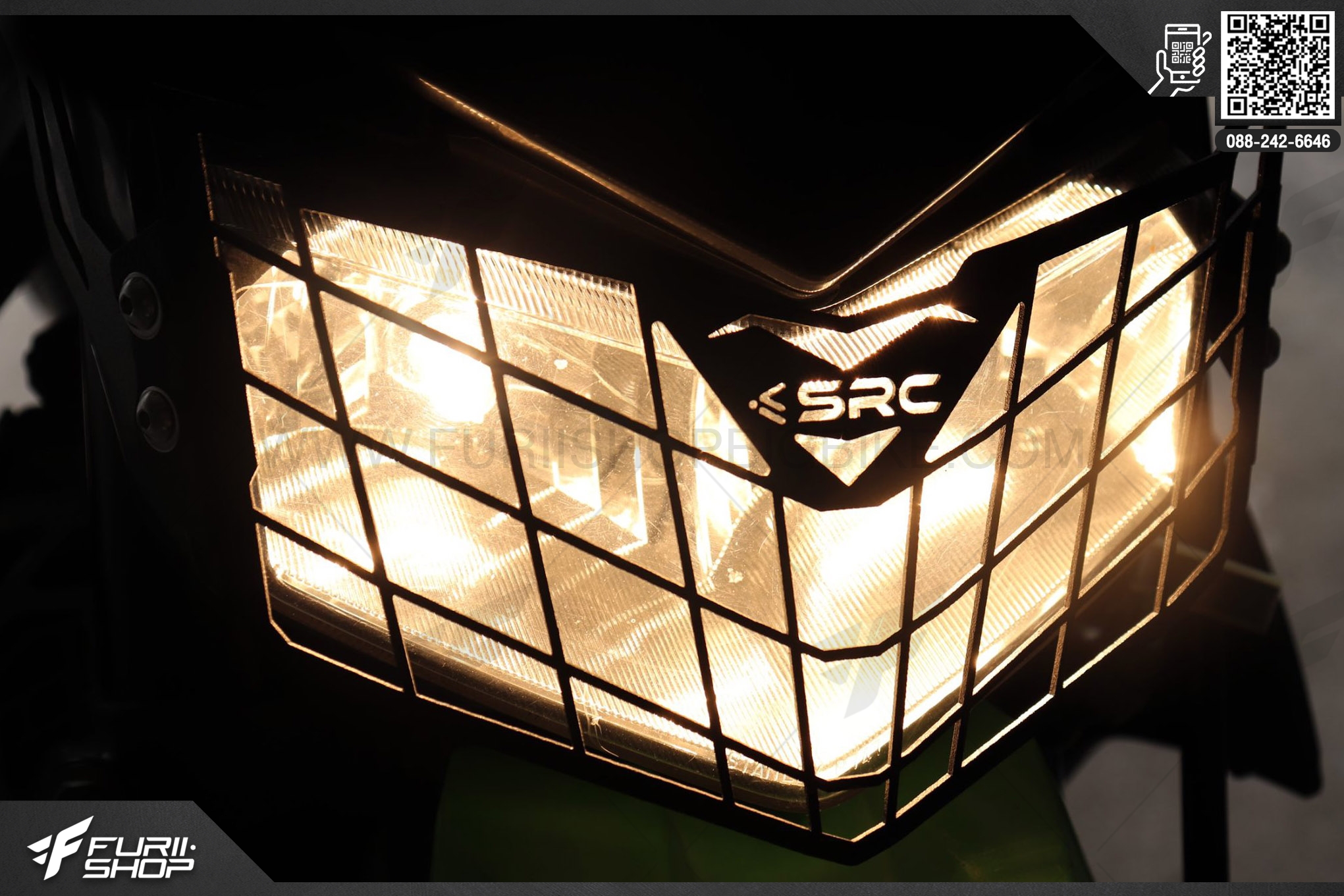 การ์ดไฟหน้า SRC FOR KAWASAKI D-TARKER 250