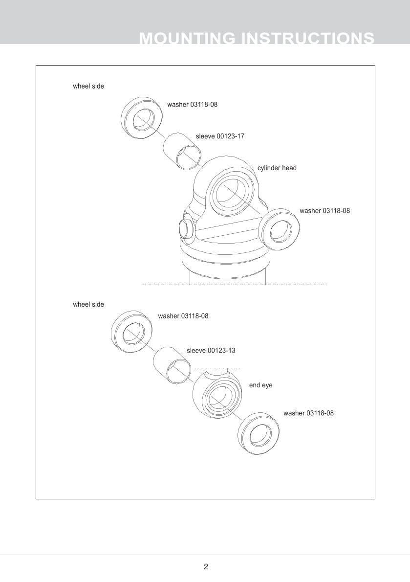 โช๊คหลังแต่ง Ohlins HD022 For Harley-Davidson FL Touring (Road King, Street Glide, Electra Glide etc) ปี 1990-2022