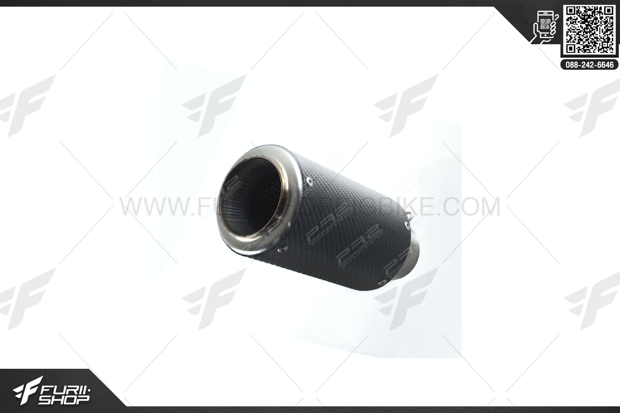 ท่อไอเสีย มอเตอร์ไซค์ PR2 RF-B KEVLAR FOR KAWASAKI NINJA 1000, Z1000