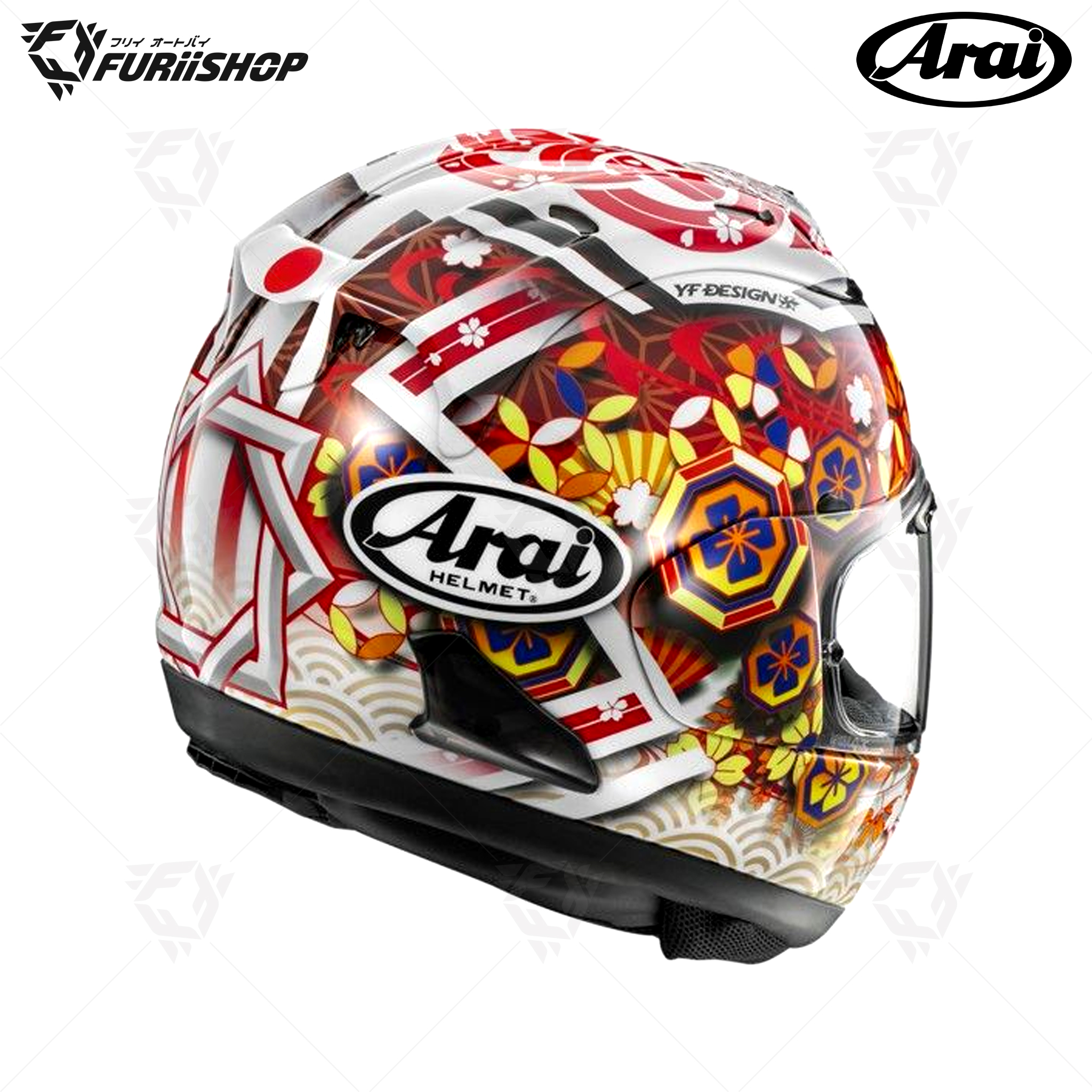หมวกกันน็อคเต็มใบ Arai :RX-7V EVO Nakagami GP3