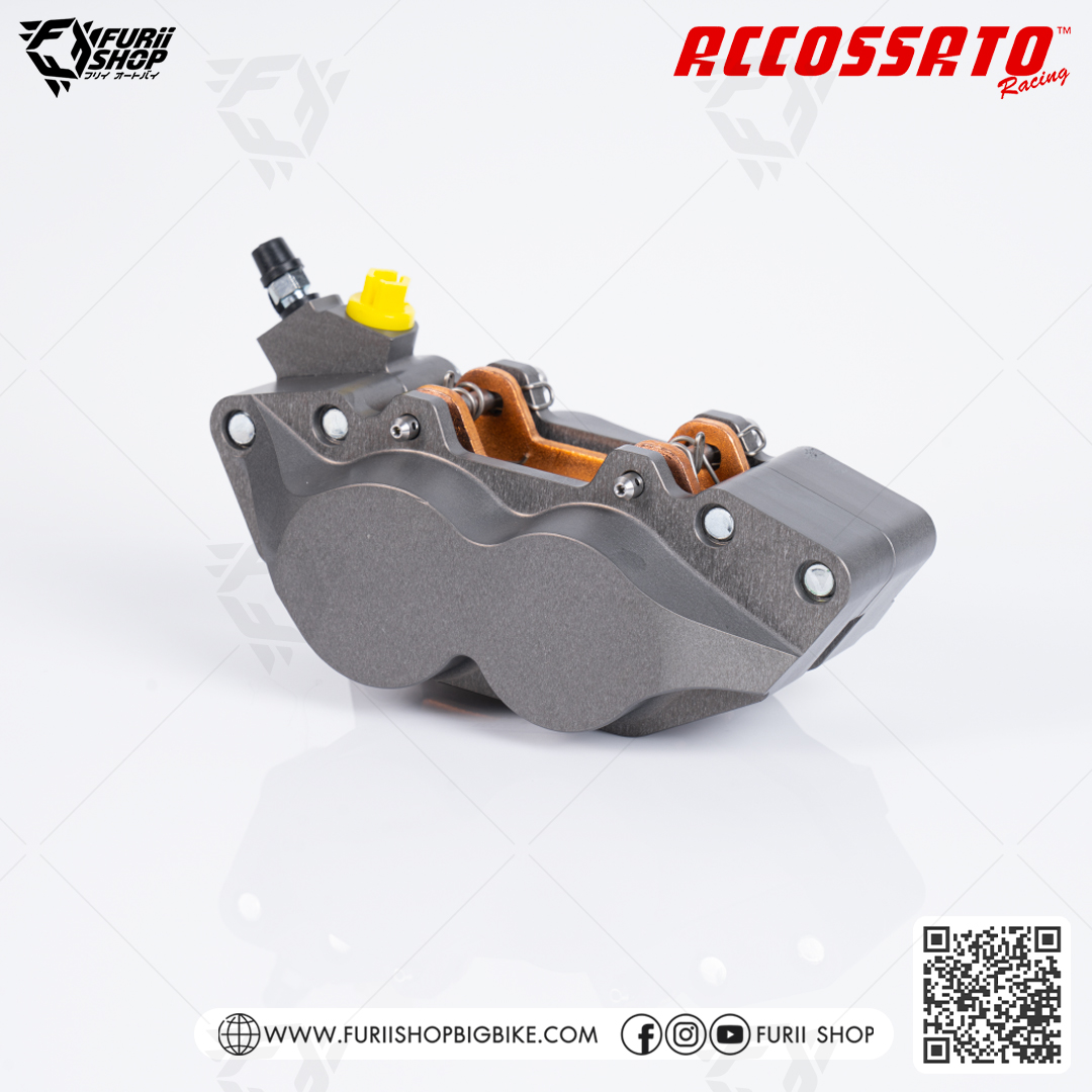 ปั้มล่าง Accossato Axial Brake 4P Caliper CNC