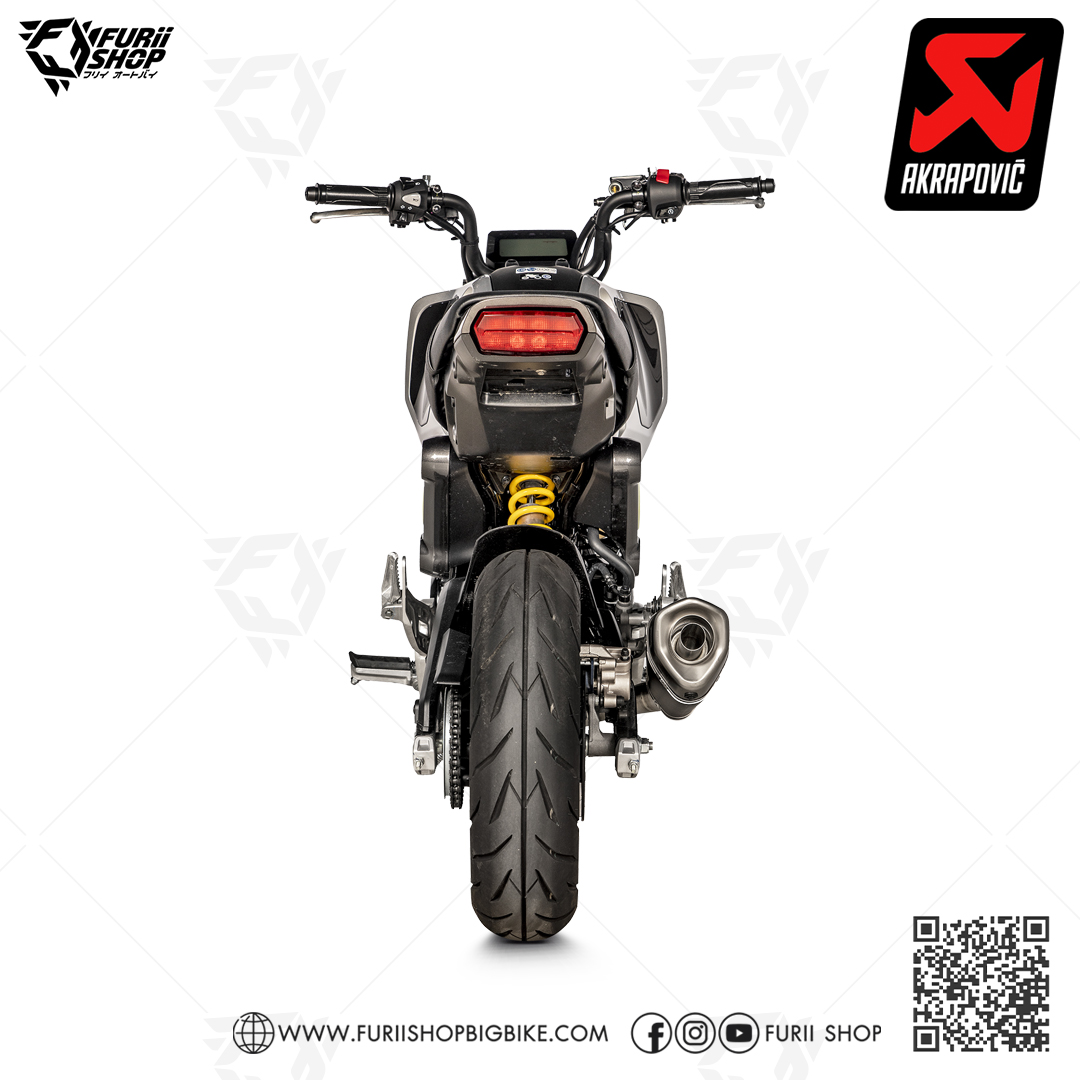 ท่อแต่ง Akrapovic Slip on Shorty Black : for Honda MsX/Grom 2021 All new
