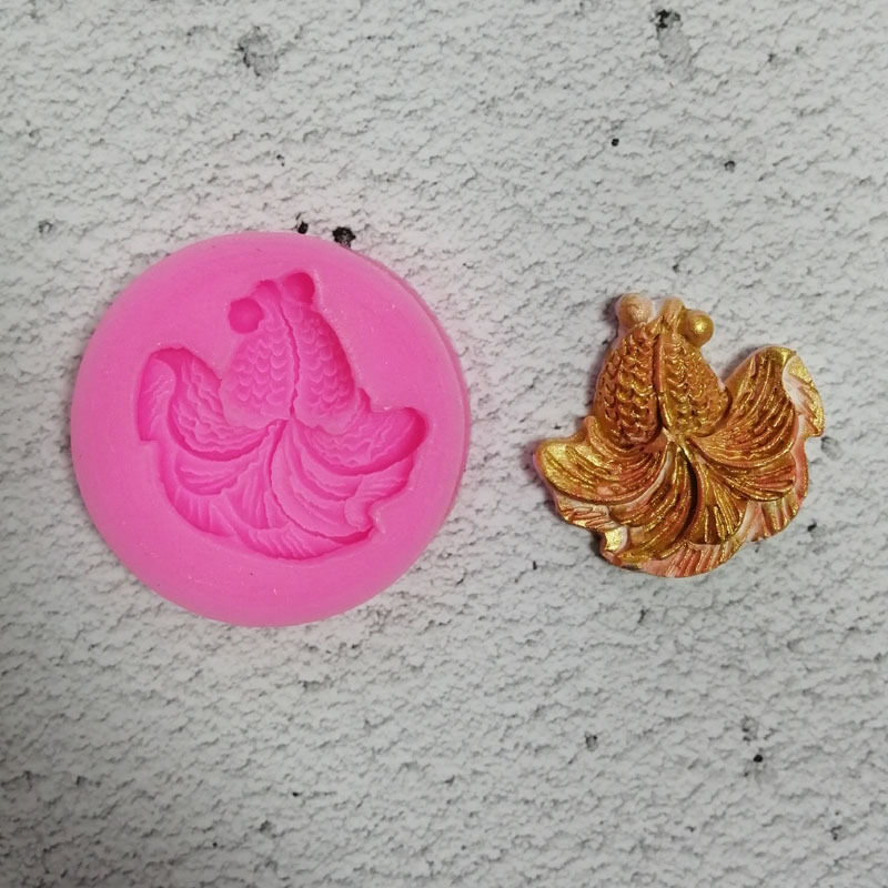 แม่พิพม์ซิลิโคน พิพม์วุ้น พิมพ์ฟองดอง พิพม์อาหลัว พิพม์ขนม ปลาทอง เลือกแบบ